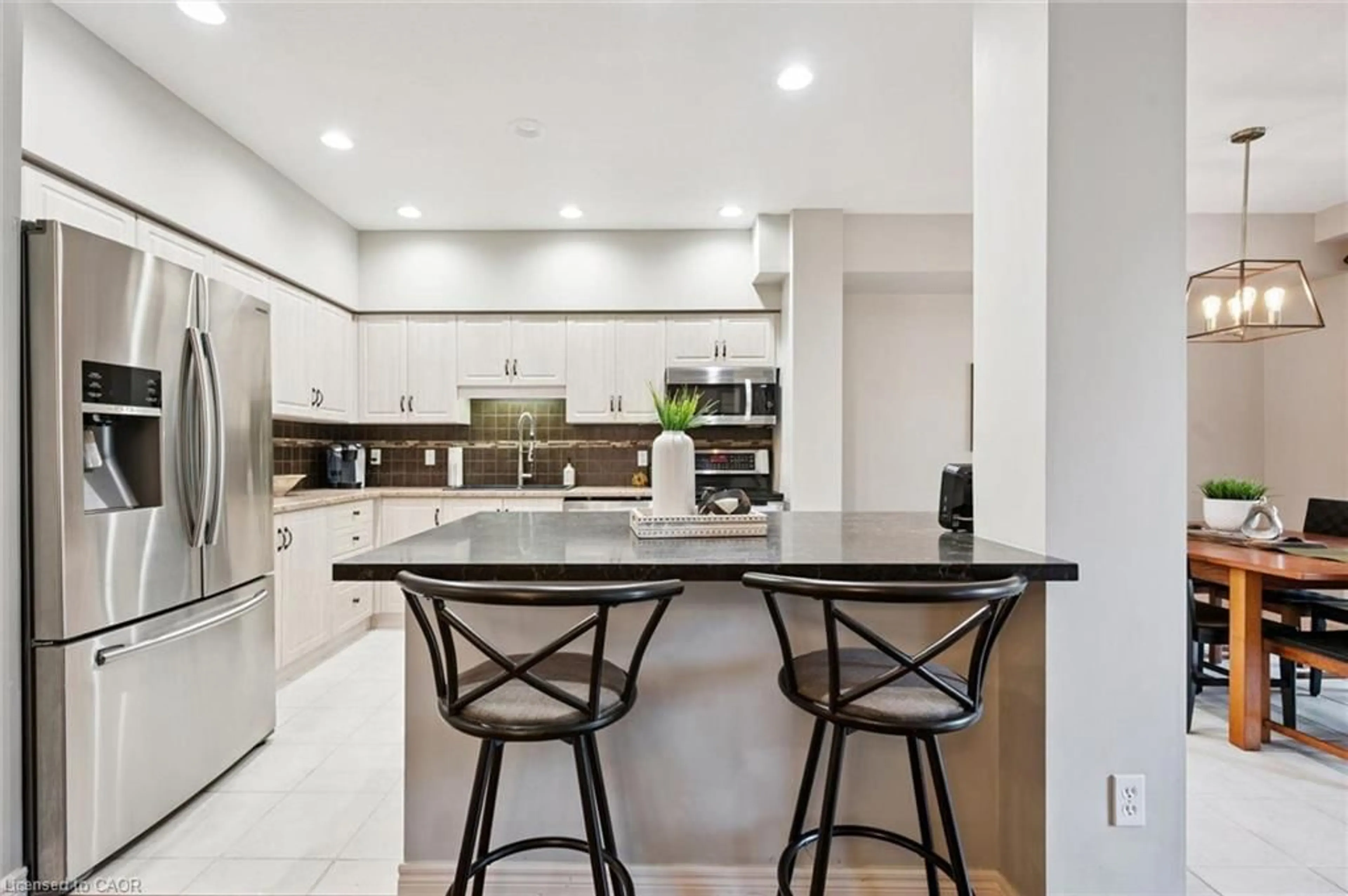 Contemporary kitchen, ceramic/tile floor for 51 Spencer Cres, Guelph Ontario N1L 1M2