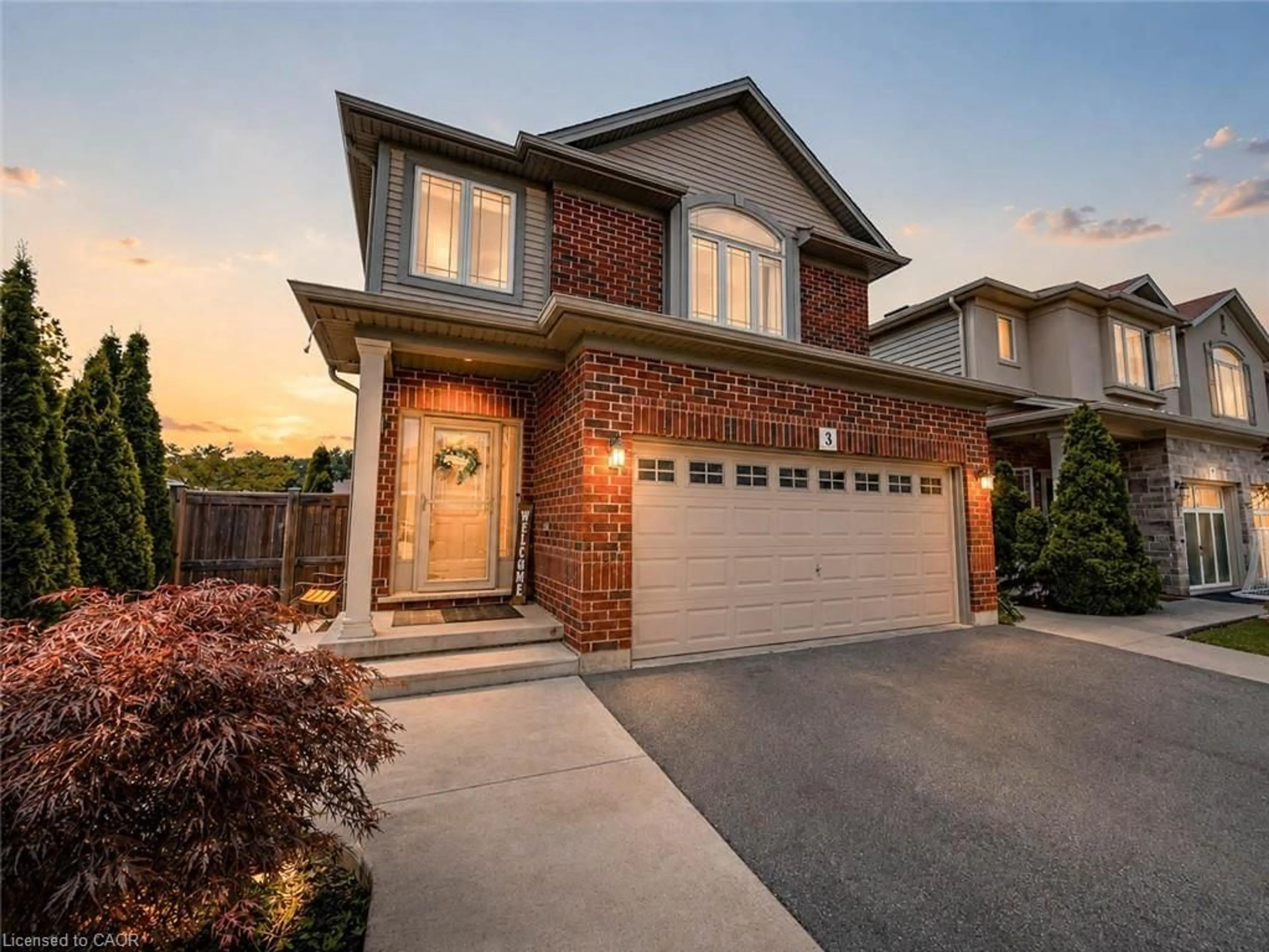 Home with brick exterior material, street for 3 Hitching Post Ridge, Binbrook Ontario L0R 1C0