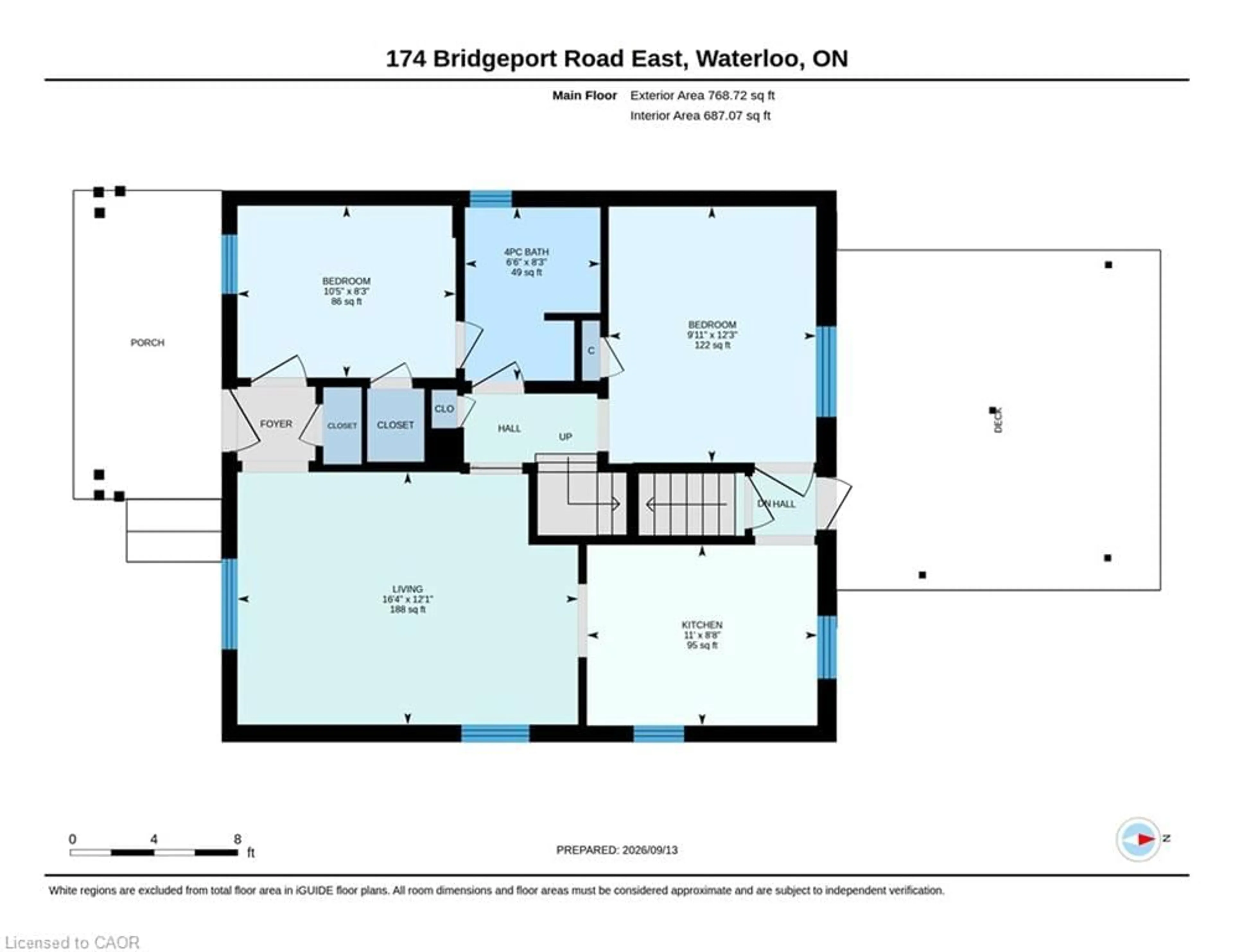 Floor plan for 174 Bridgeport Rd, Waterloo Ontario N2J 2K5
