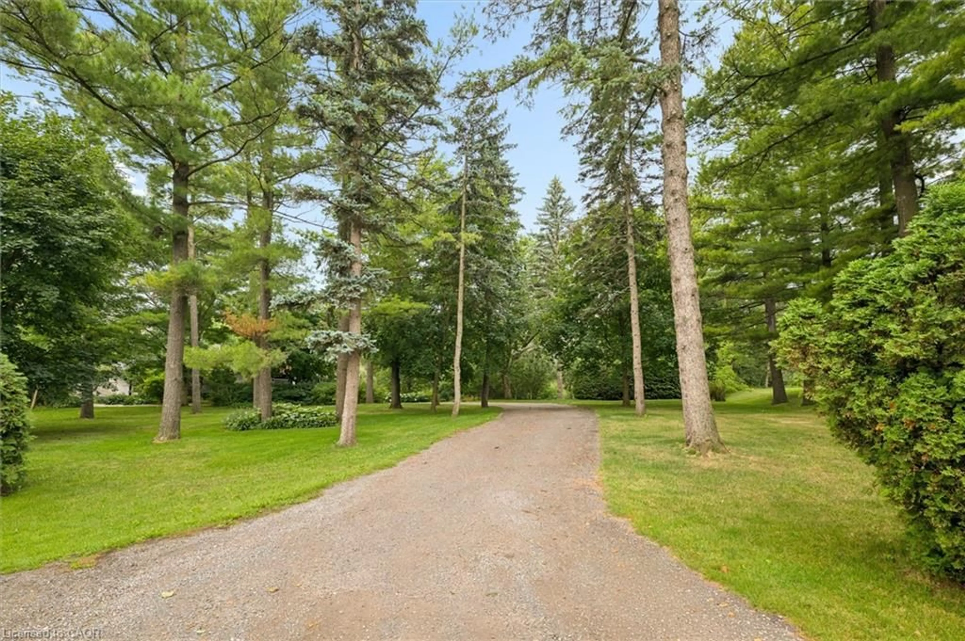 Patio, forest/trees view for 21 Misty River Dr #A, Woolwich Ontario N0B 1N0