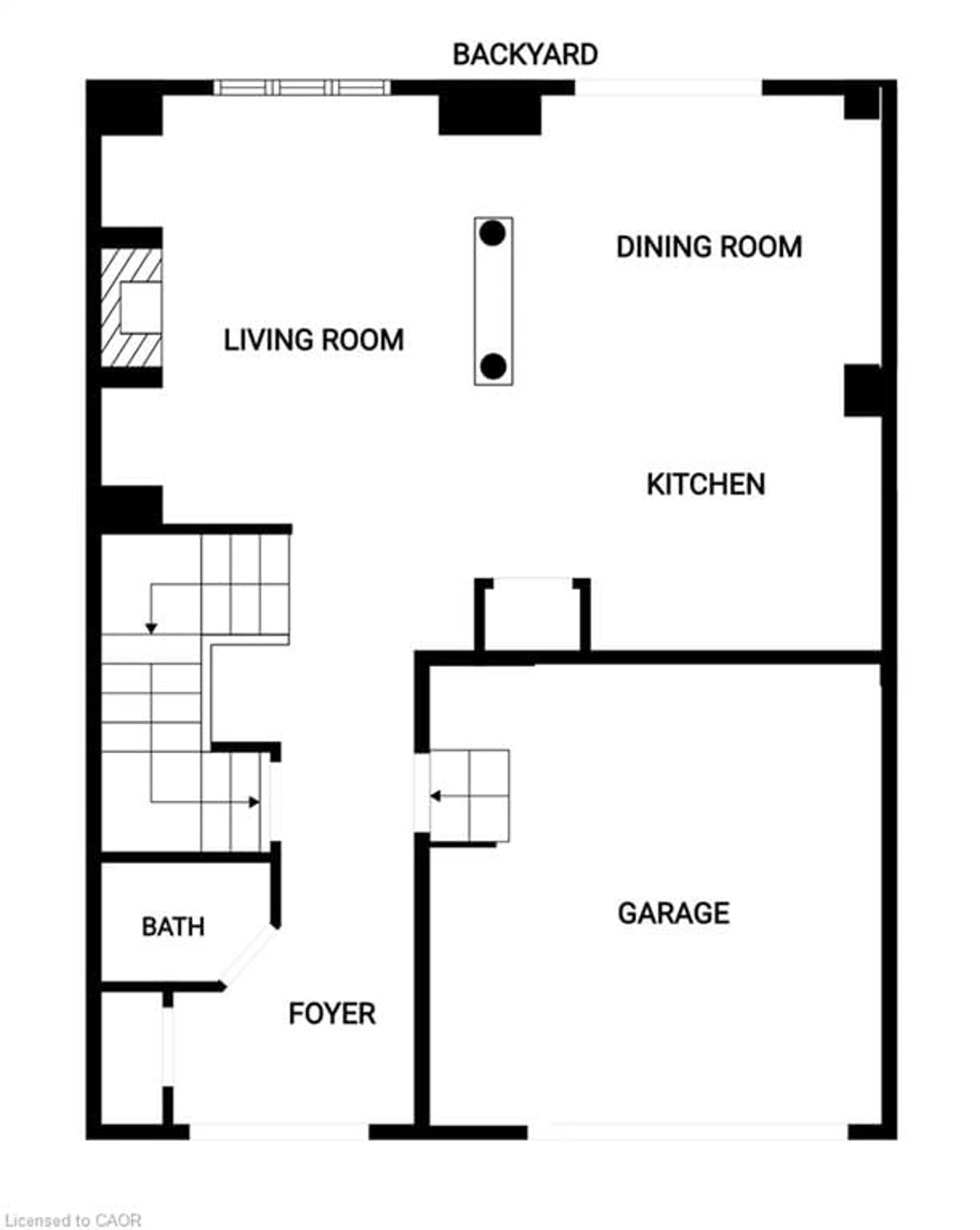 Floor plan for 25 Guest St, Hamilton Ontario L9K 0G2