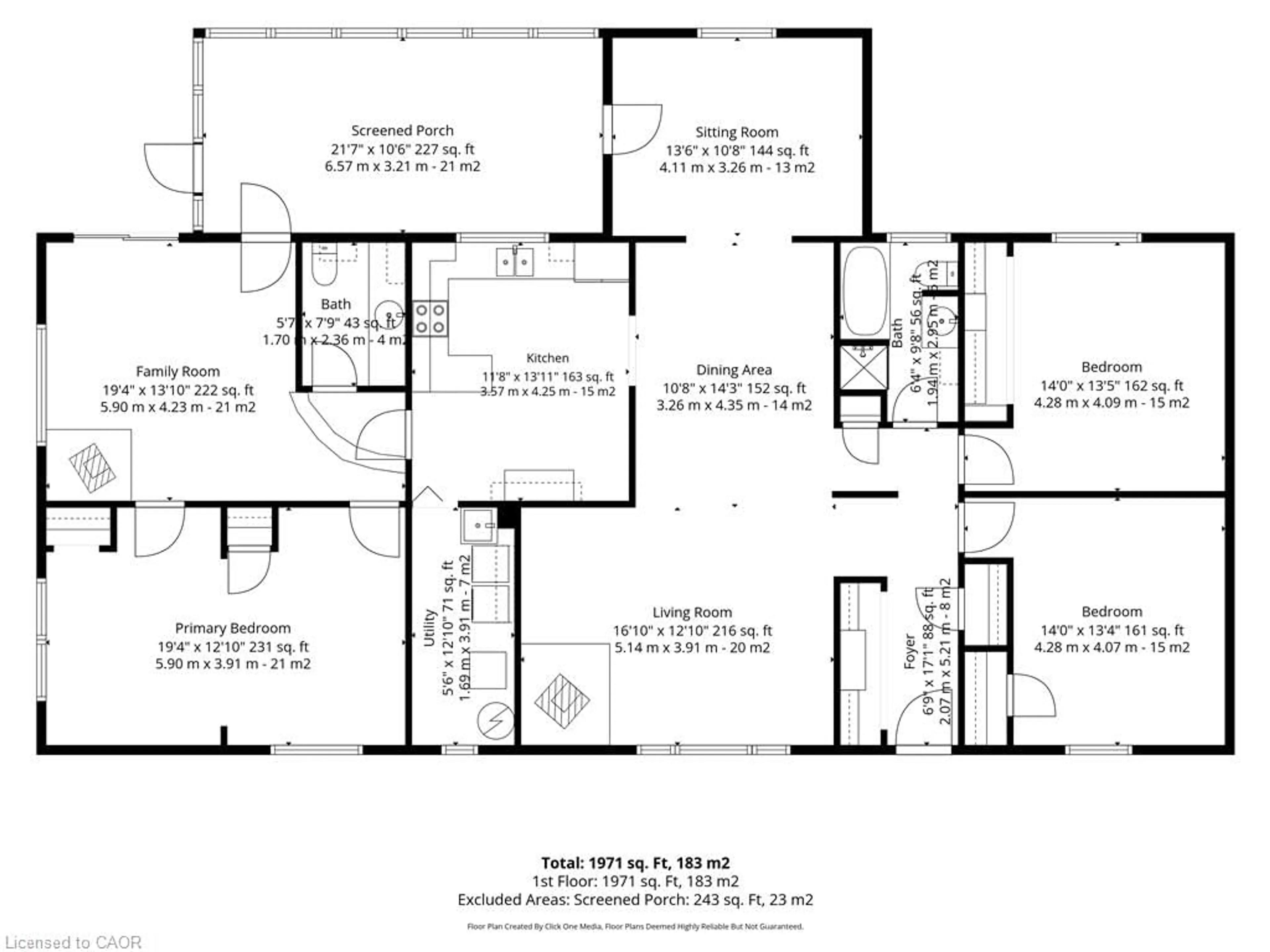 Floor plan for 7448 Mcniven Rd, Campbellville Ontario L0P 1B0