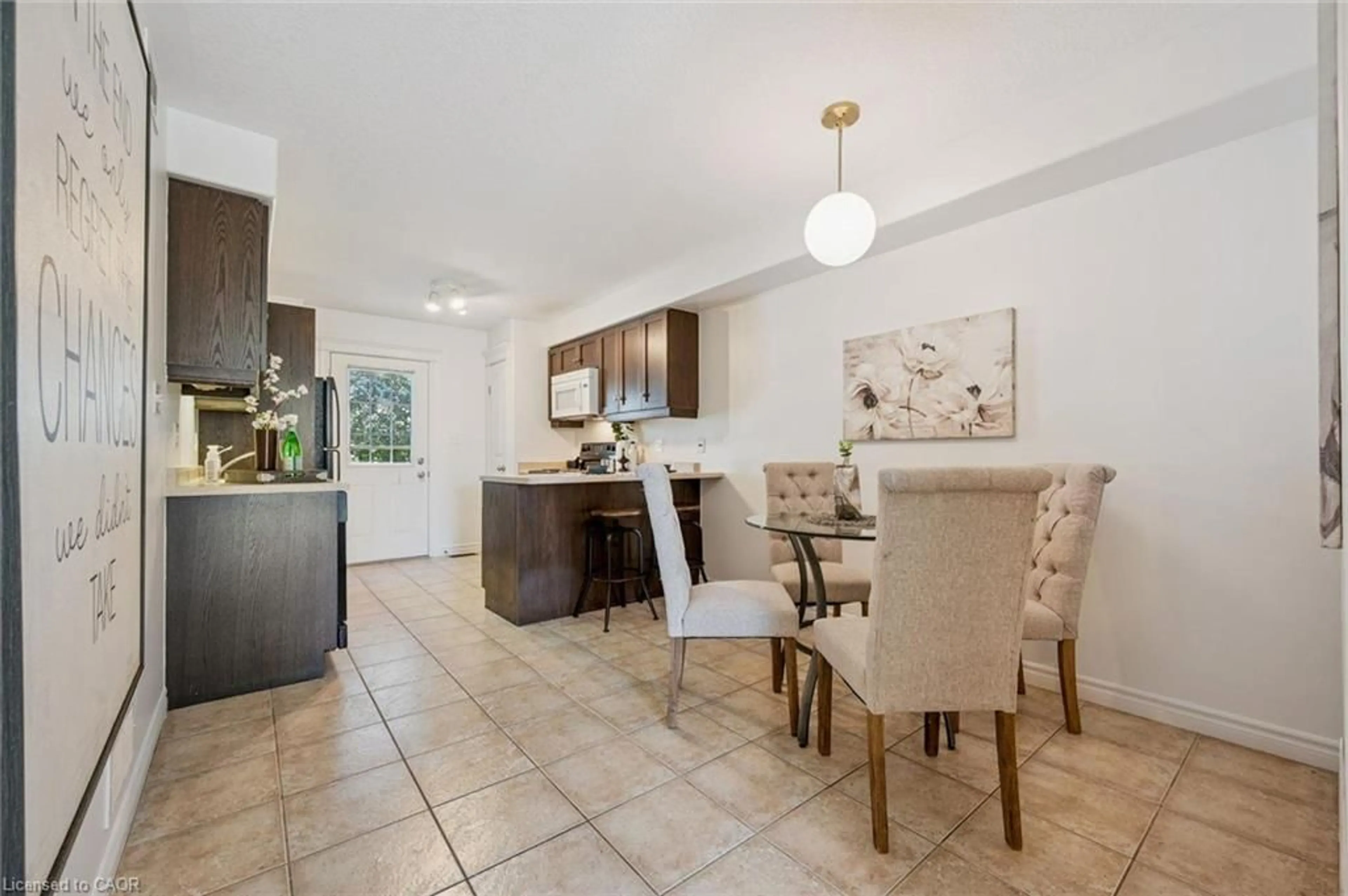 Open concept kitchen, ceramic/tile floor for 185 Carters Lane, Rockwood Ontario N0B 2K0