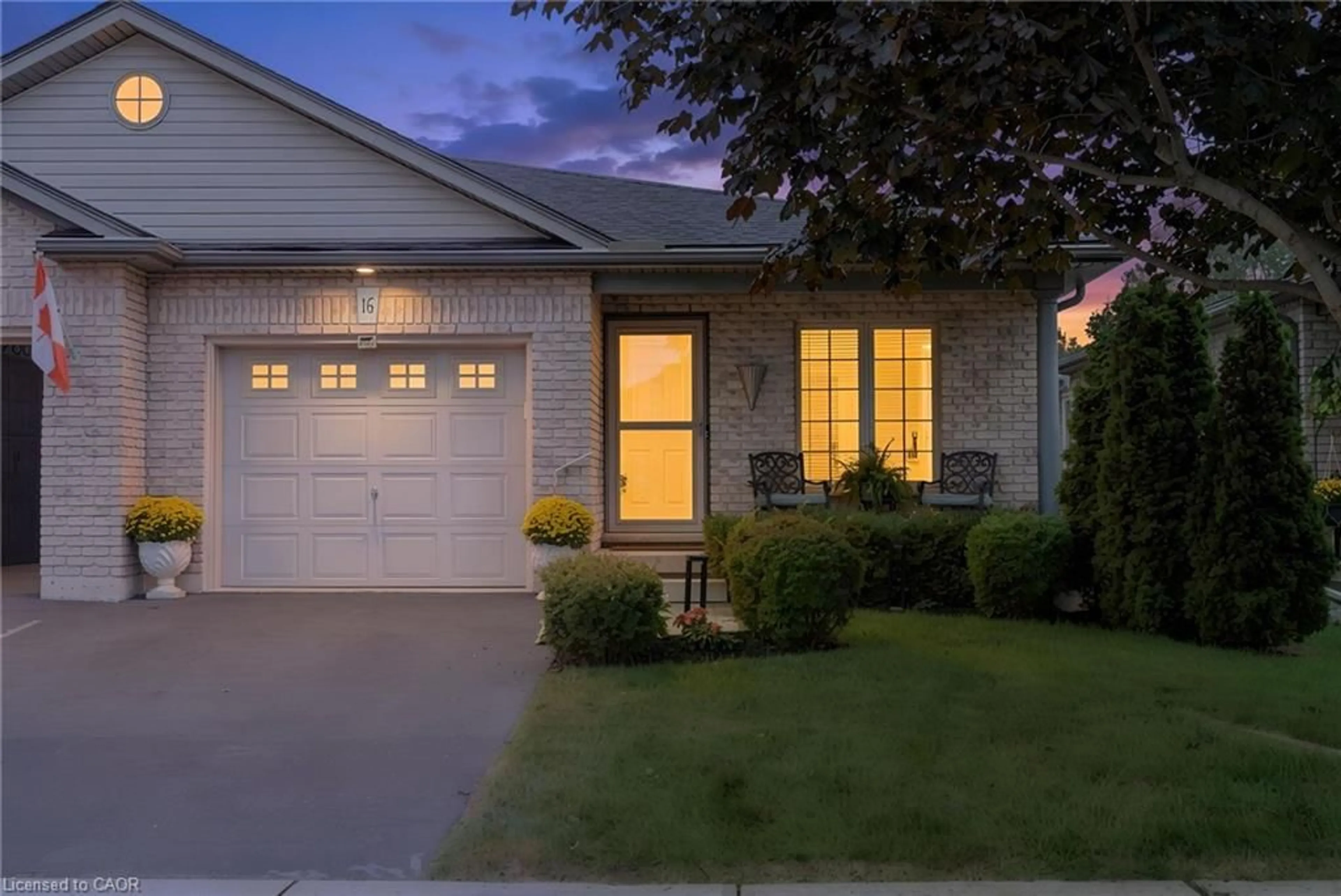 Home with vinyl exterior material, street for 16 Pheasant Trail, Port Dover Ontario N0A 1N5