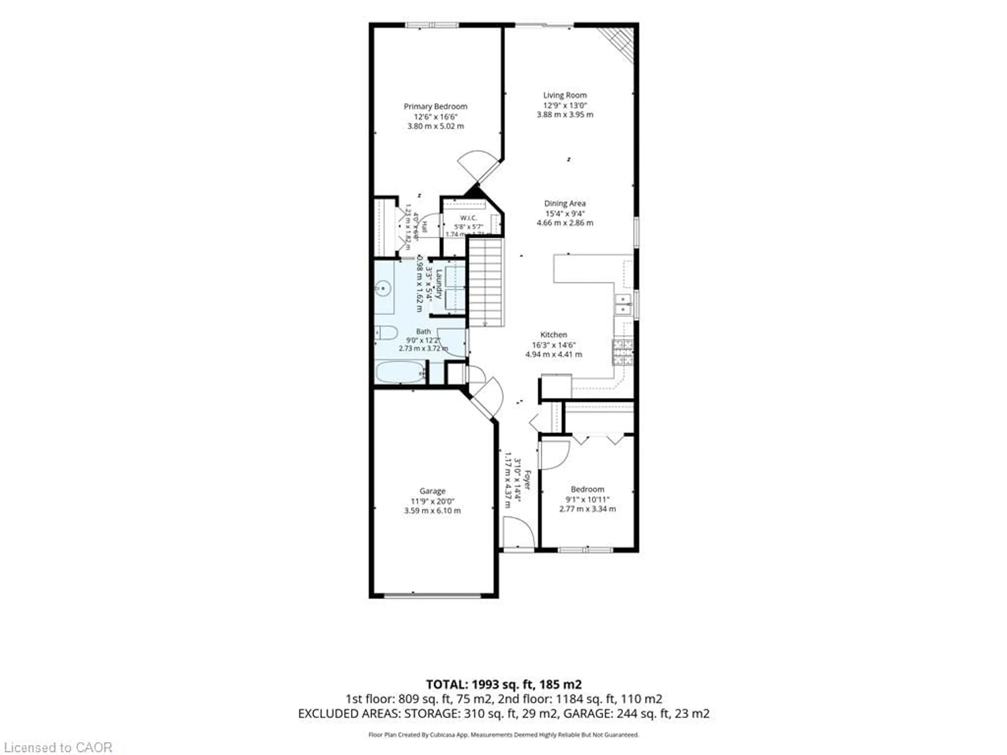 Floor plan for 16 Pheasant Trail, Port Dover Ontario N0A 1N5