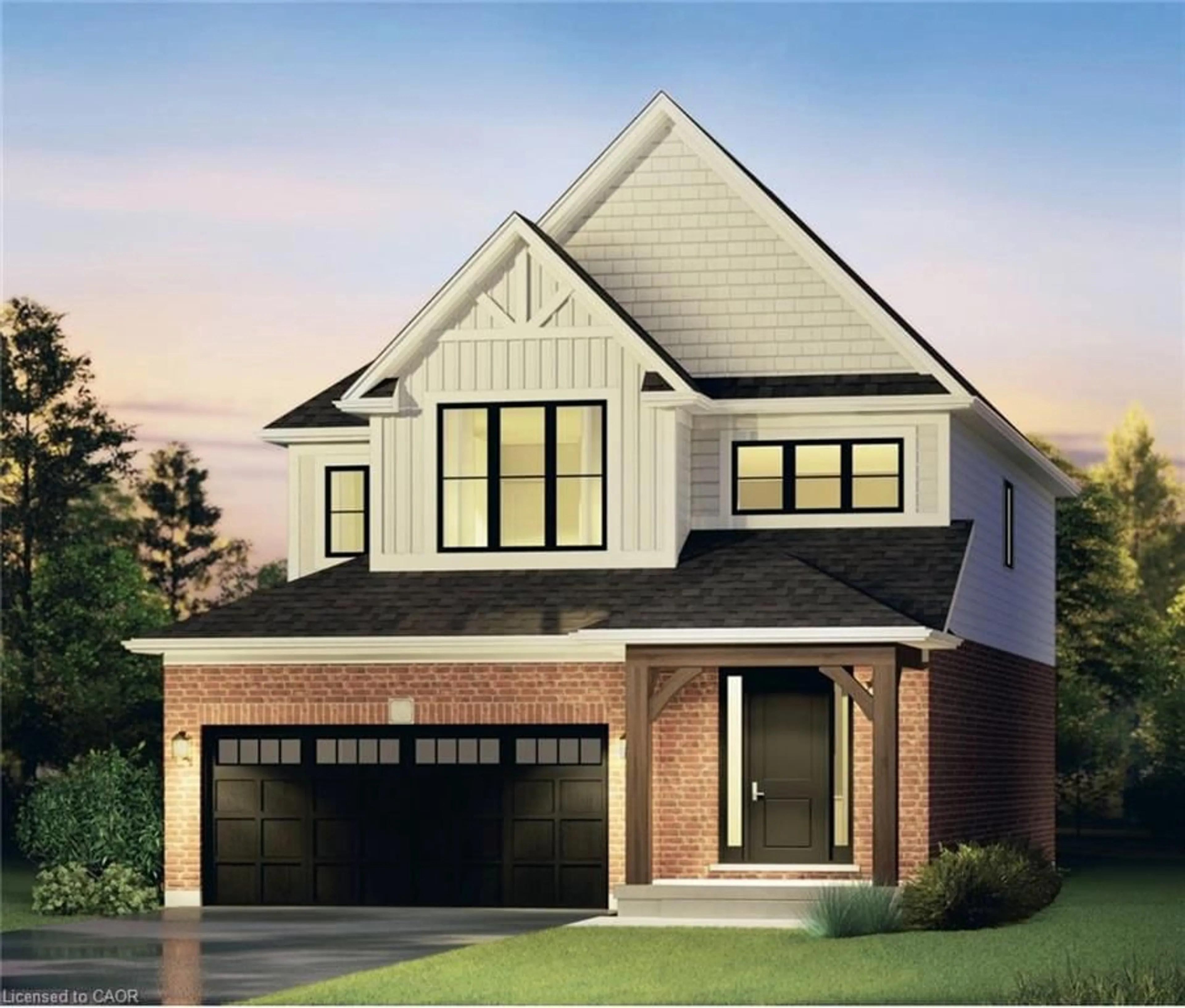 Home with brick exterior material, street for 35 Davis St, Elora Ontario N0B 1S0