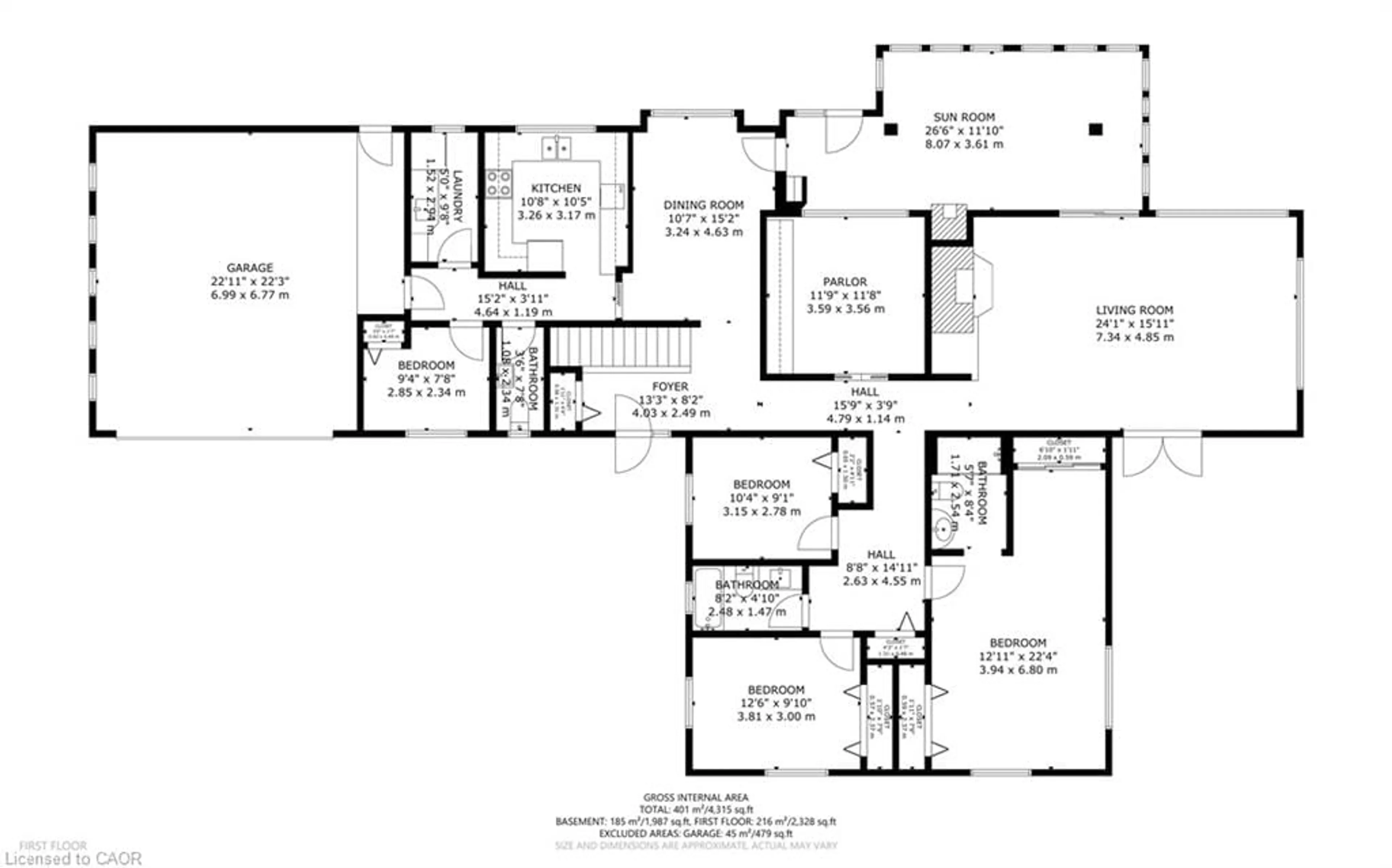 Floor plan for 208 Decou Rd, Simcoe Ontario N3Y 4K2