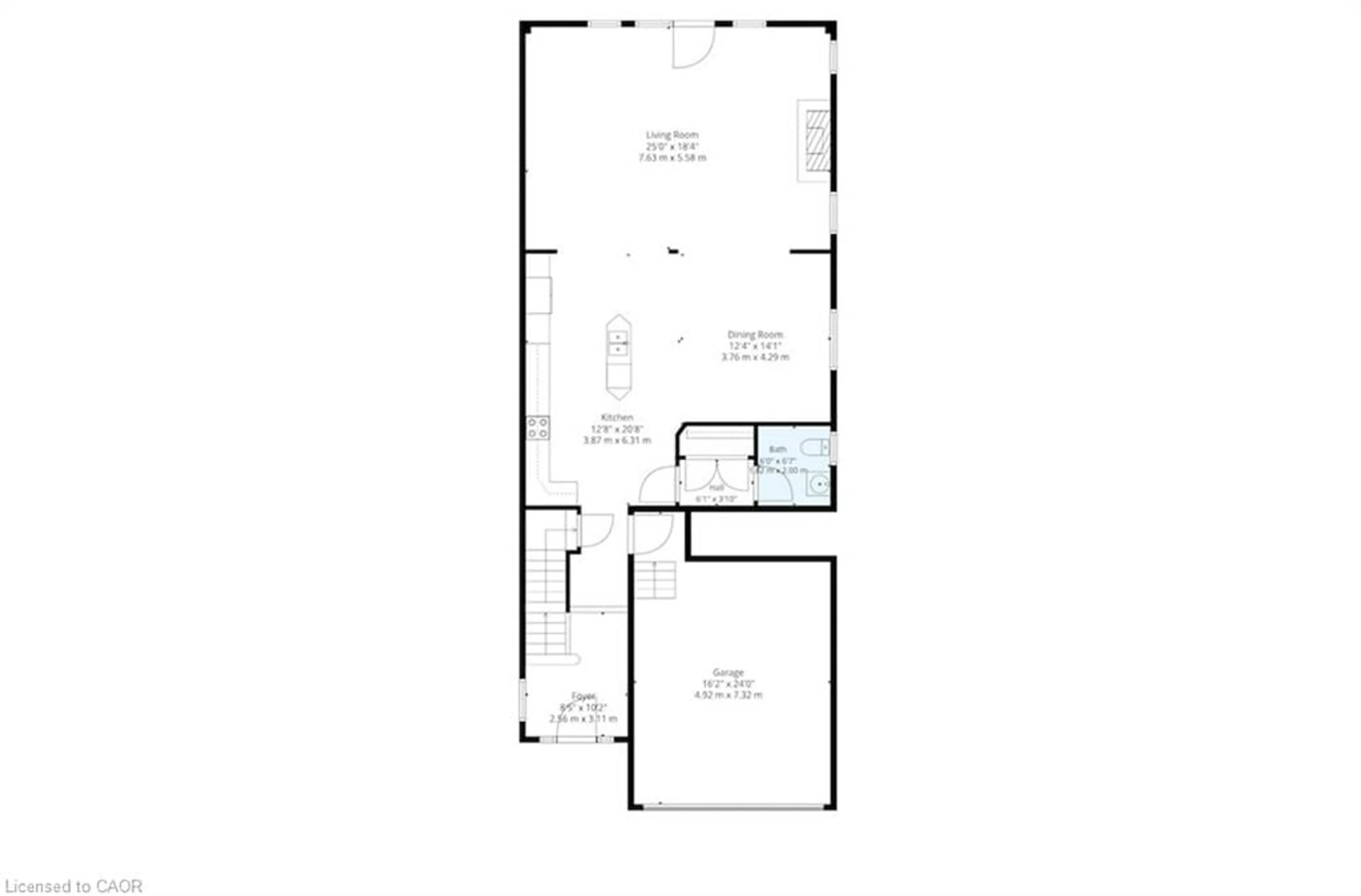 Floor plan for 240 Woodhaven Rd #A, Kitchener Ontario N2C 1V5