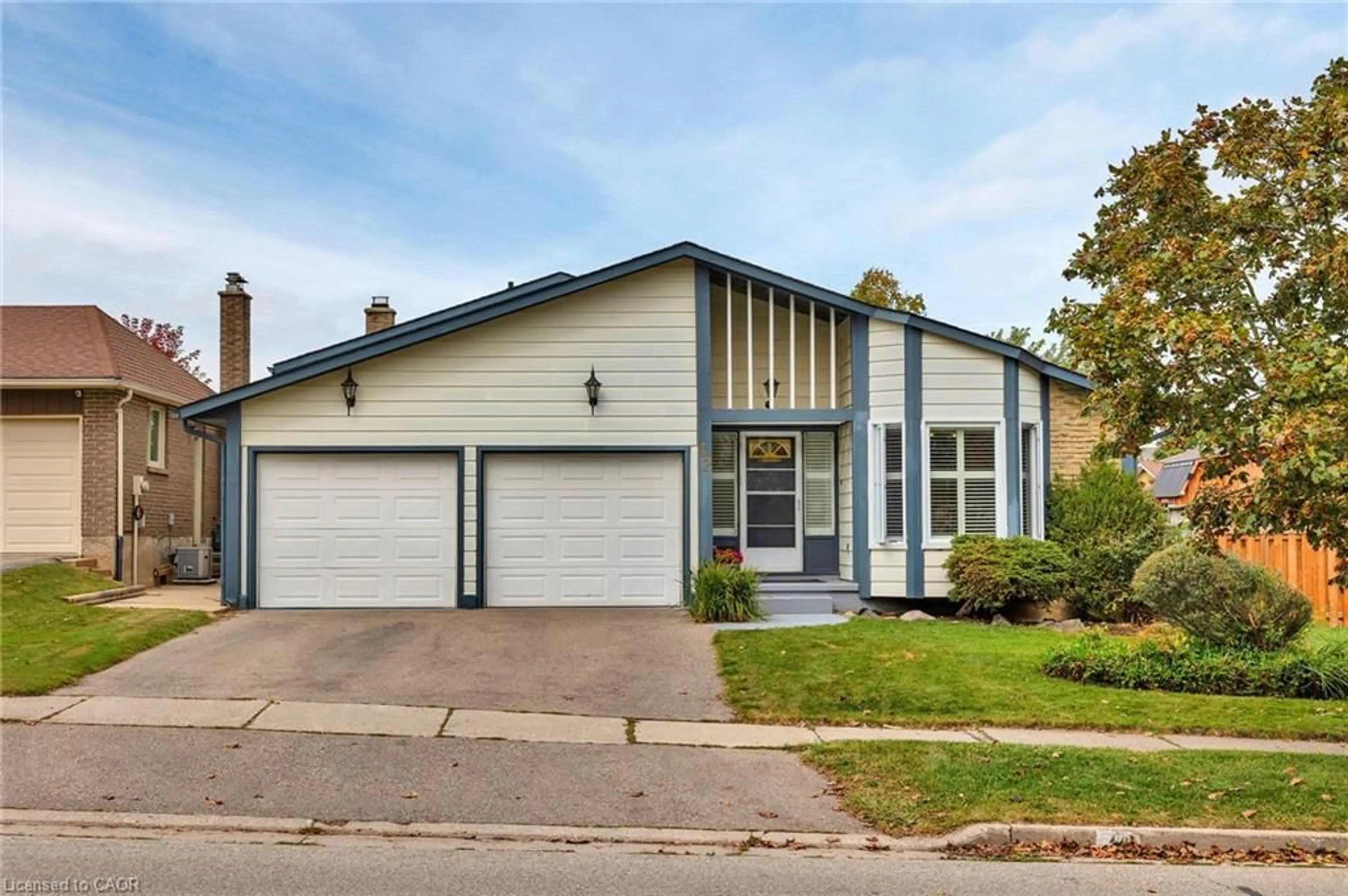 Home with vinyl exterior material, street for 42 Blackwell Dr, Kitchener Ontario N2N 1P8