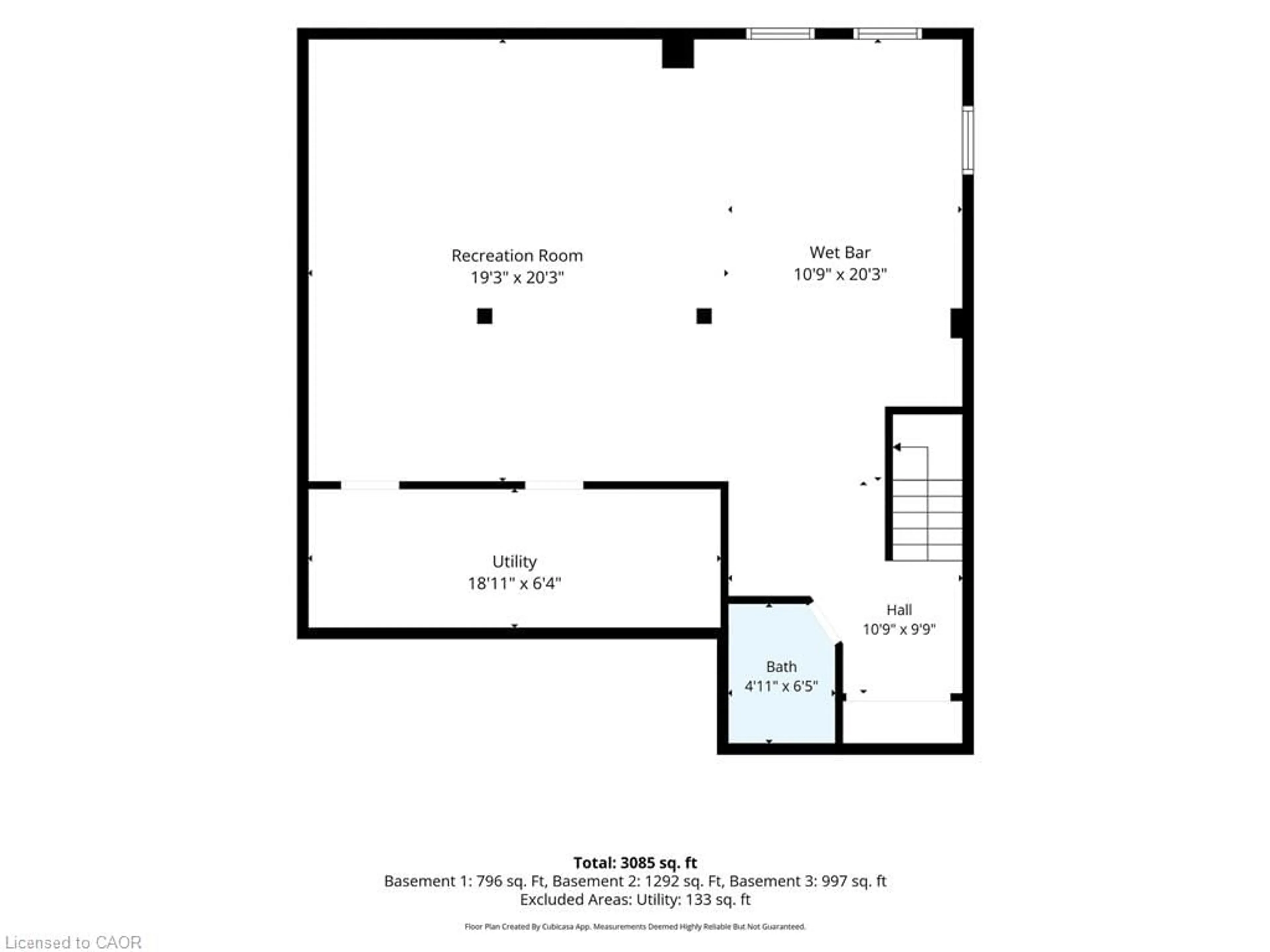 Floor plan for 126 Davinci Blvd, Hamilton Ontario L9B 0C3