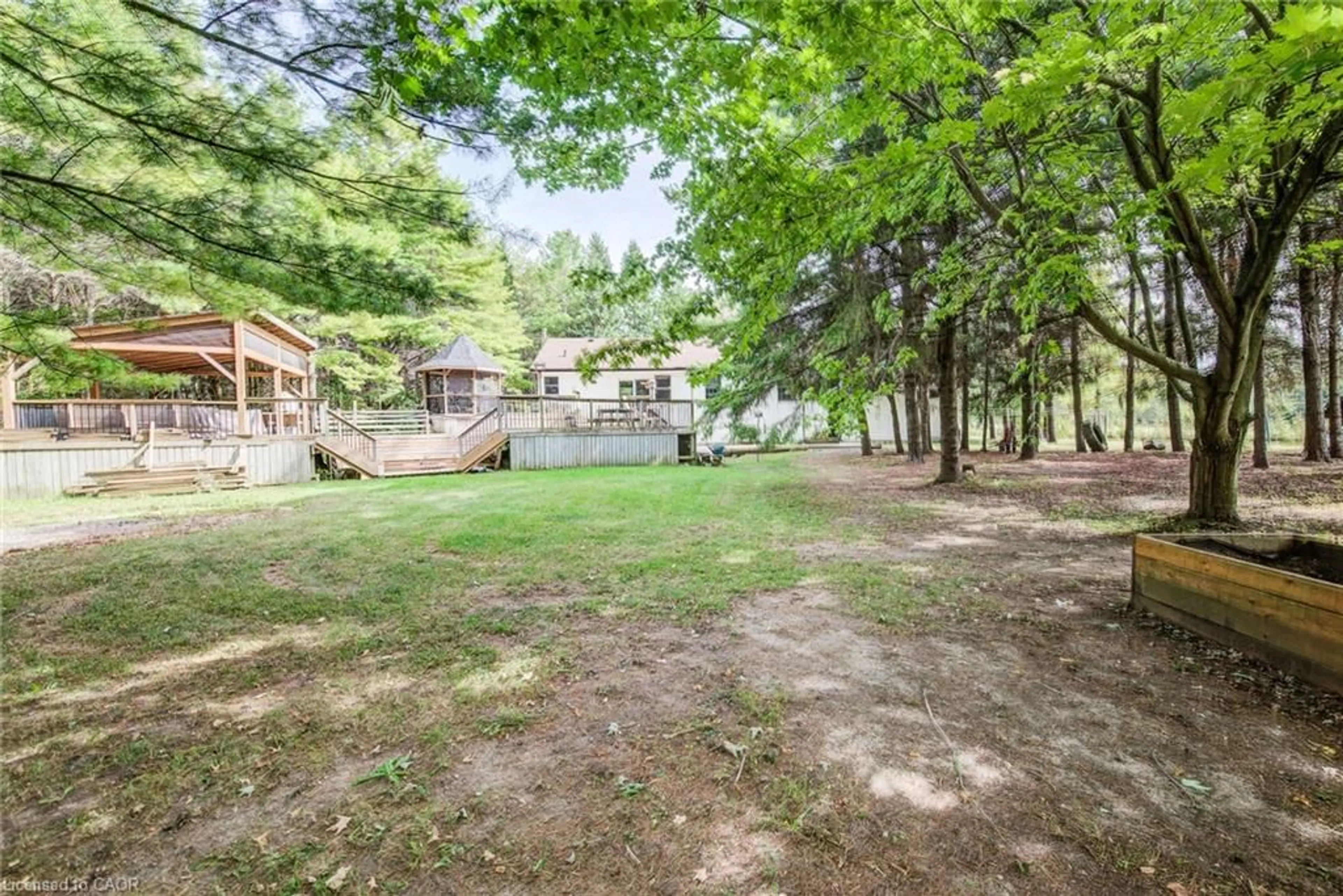 Patio, forest/trees view for 7356 Sideroad 12, Moorefield Ontario N0G 2K0