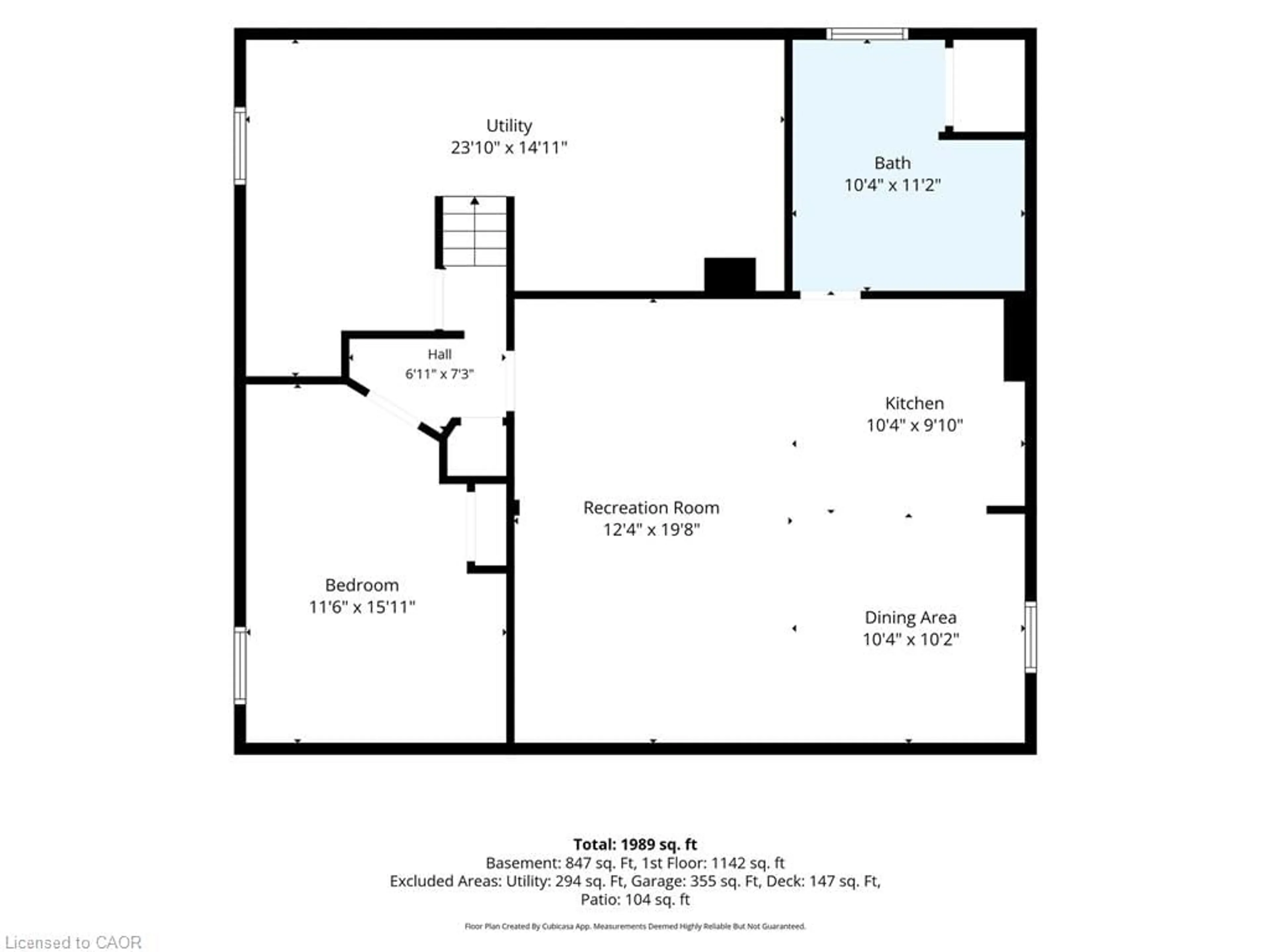 Floor plan for 19 Thorndale Ave, St. Catharines Ontario L2R 6A2