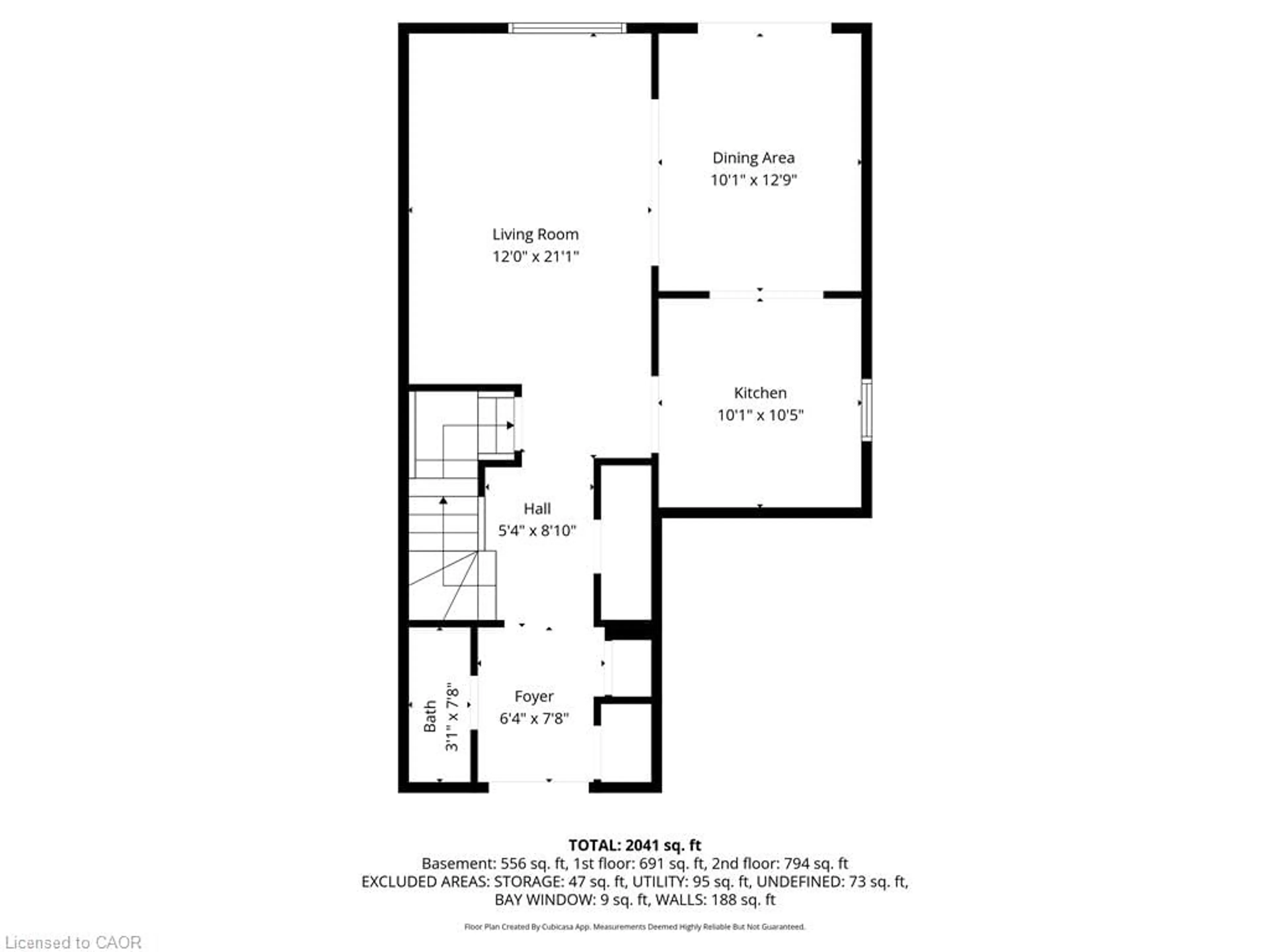 Floor plan for 61 Kendrick Crt, Ancaster Ontario L9G 5A5