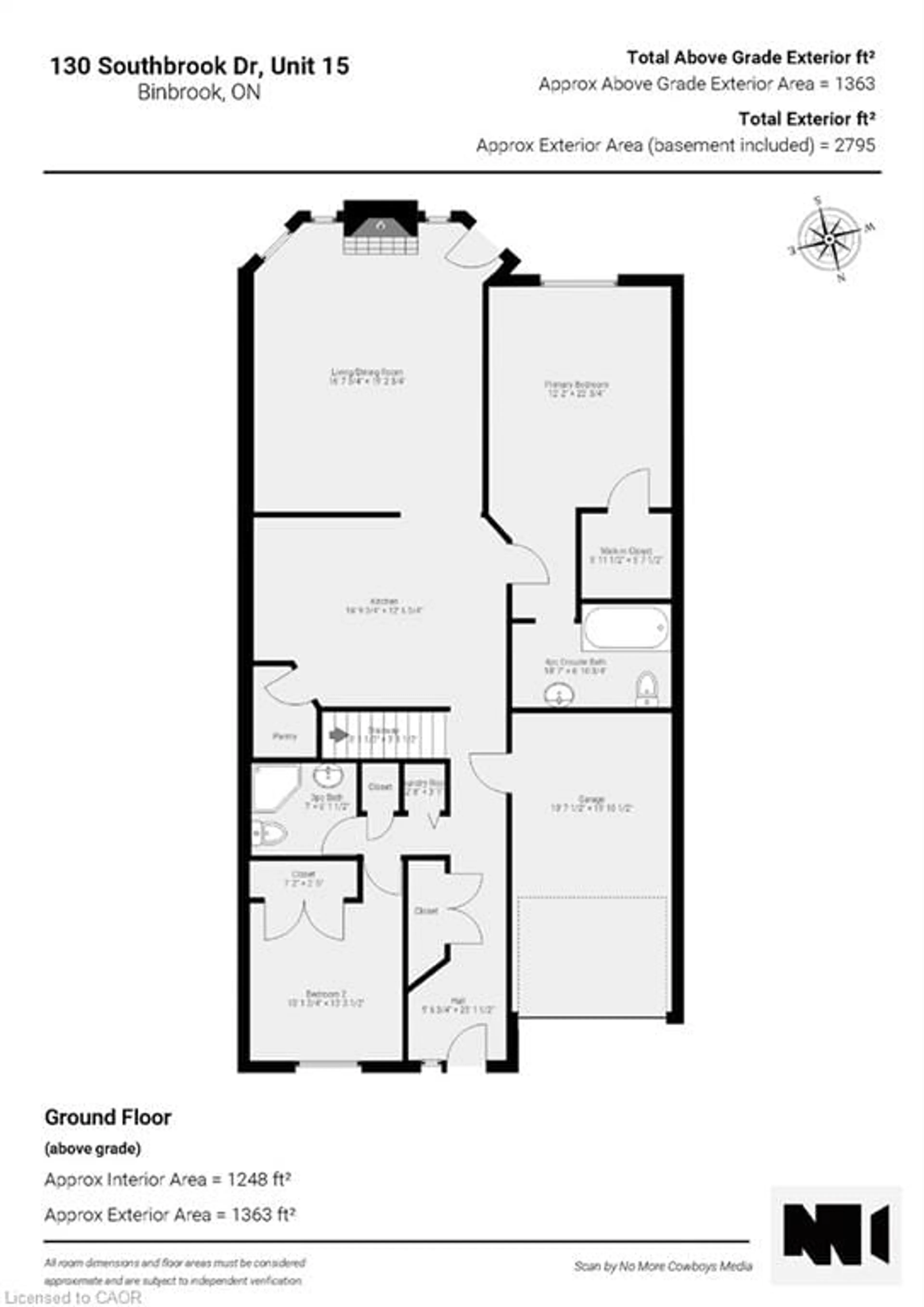 Floor plan for 130 Southbrook Dr #15, Binbrook Ontario L0R 1C0