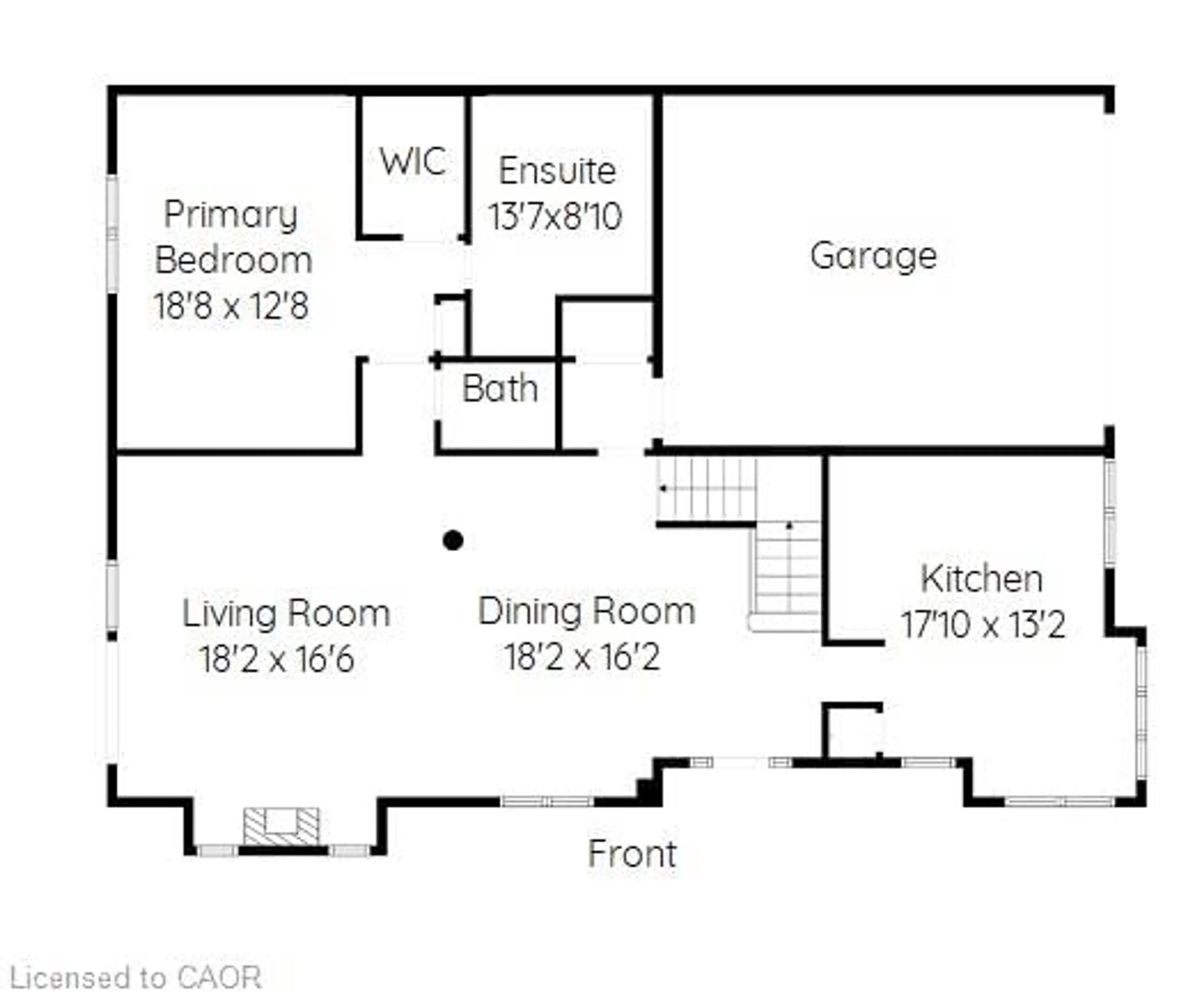 Floor plan for 27 Landscapes Trail, Ancaster Ontario L9K 0A1