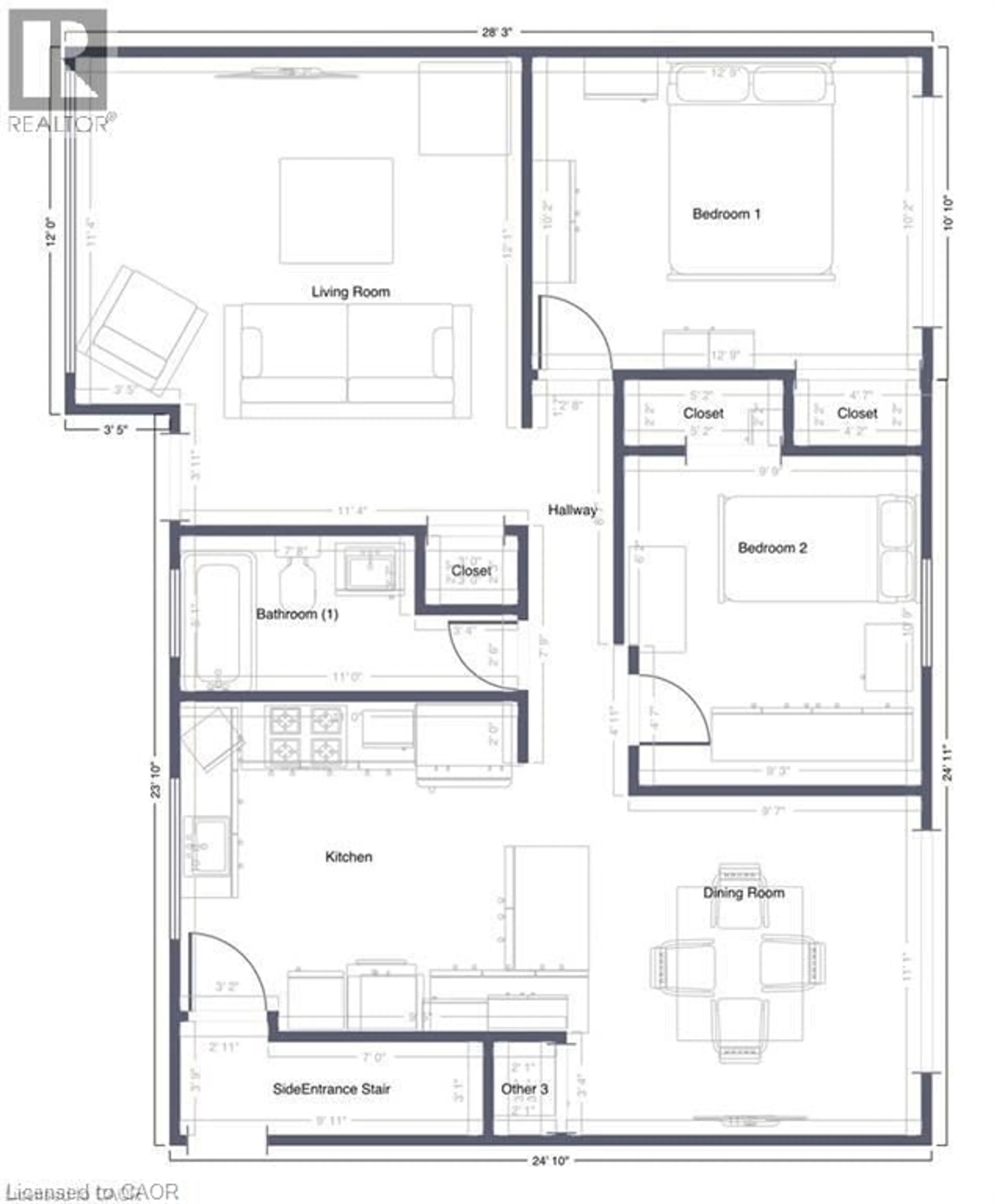 Floor plan for 83 East 15th St, Hamilton Ontario L9A 4E8