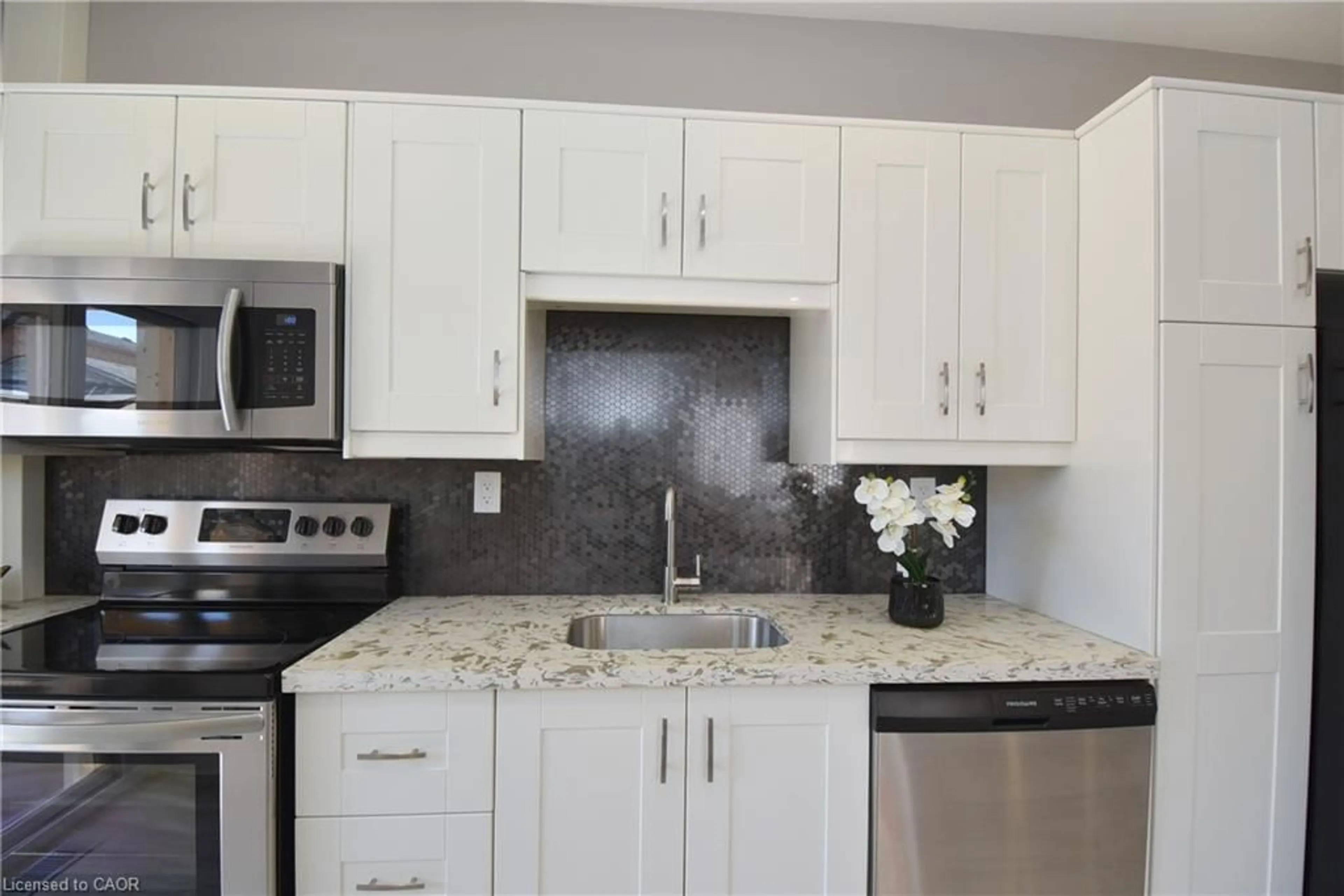 Contemporary kitchen, ceramic/tile floor for 76 Burlington St, Hamilton Ontario L8L 4G6