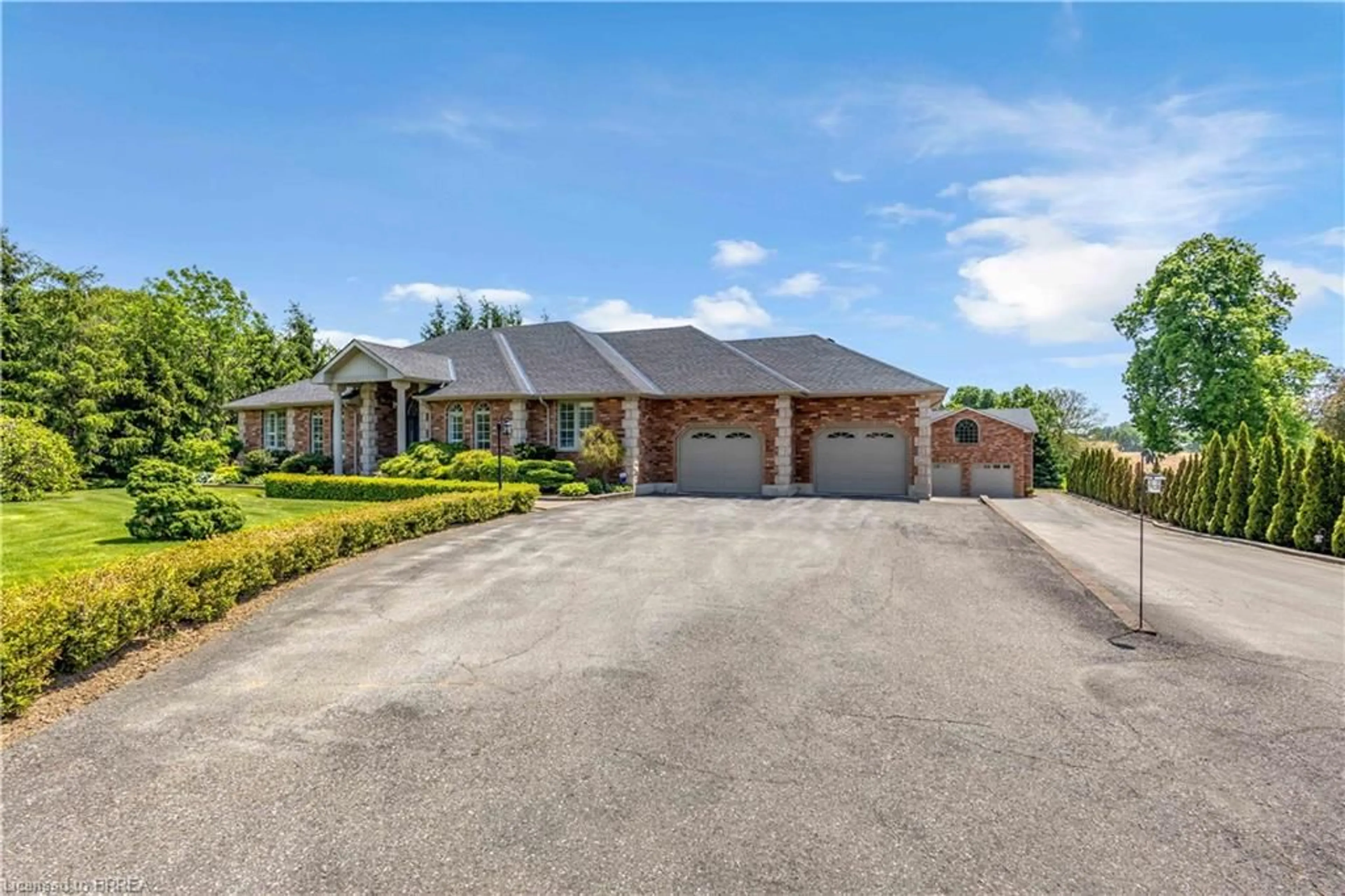 A pic from outside/outdoor area/front of a property/back of a property/a pic from drone, street for 302 German School Rd, Paris Ontario N3L 3E1