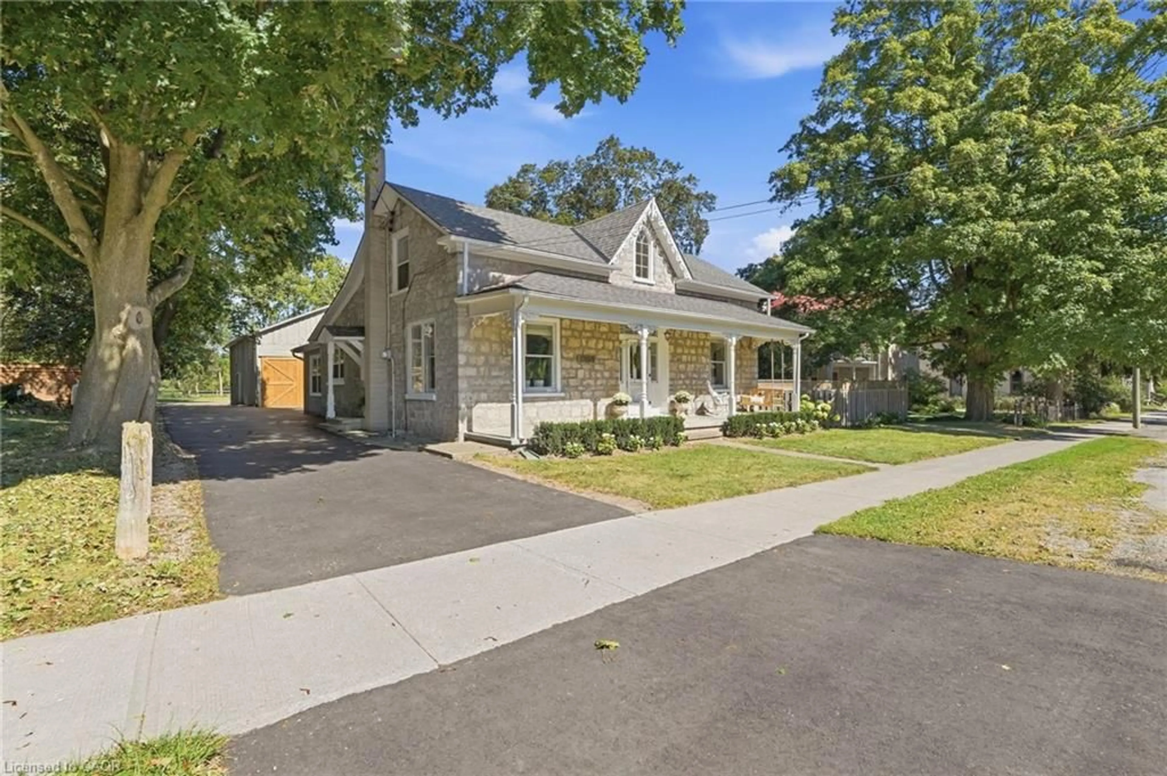 A pic from outside/outdoor area/front of a property/back of a property/a pic from drone, street for 1264 Old #8 Hwy, Sheffield Ontario L0R 1Z0