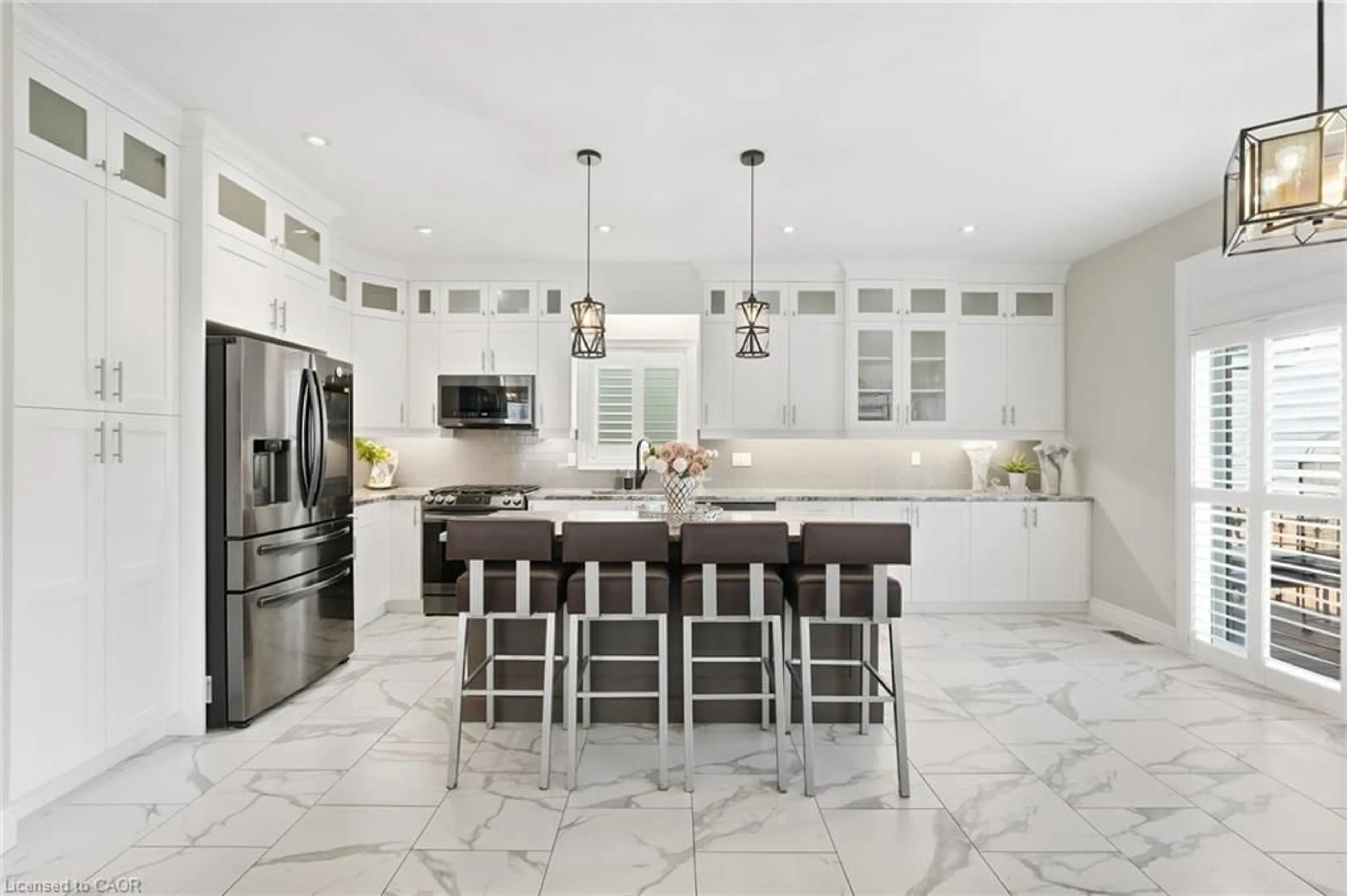 Contemporary kitchen, ceramic/tile floor for 88 Eringate Crt, Stoney Creek Ontario L8J 3Y4