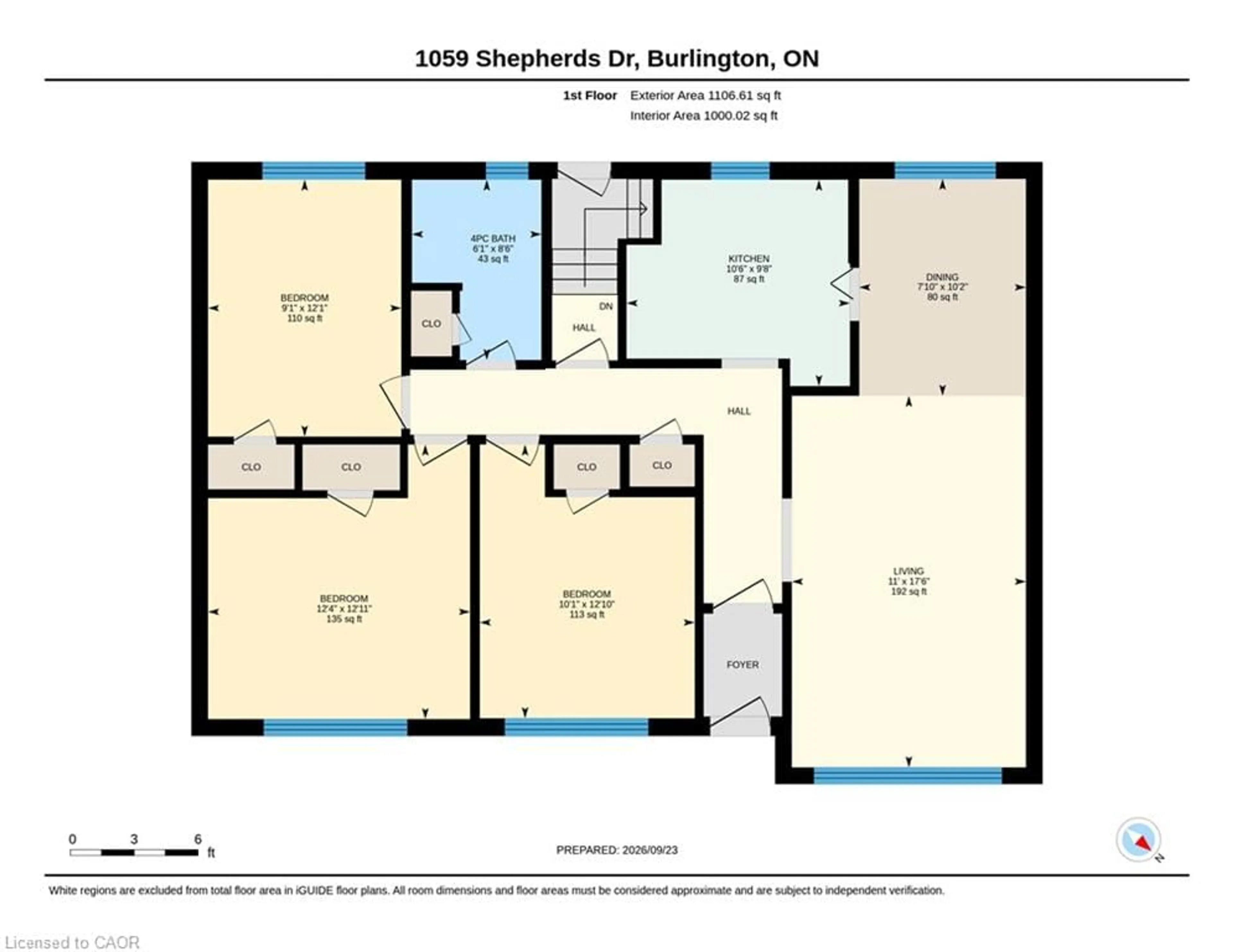Floor plan for 1059 Shepherds Dr, Burlington Ontario L7T 3R4