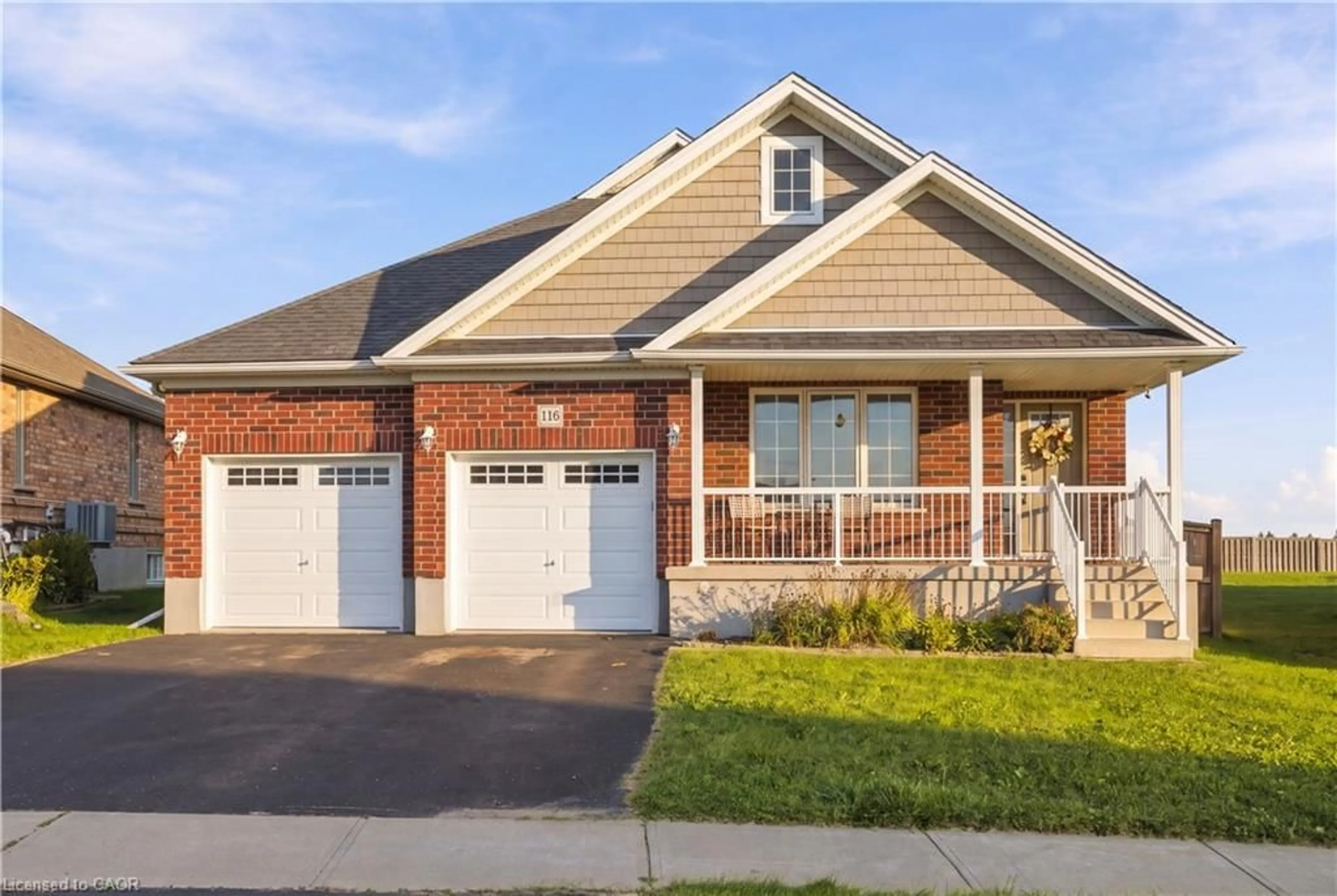 Home with brick exterior material, street for 116 English Cres, Plattsville Ontario N0J 1S0