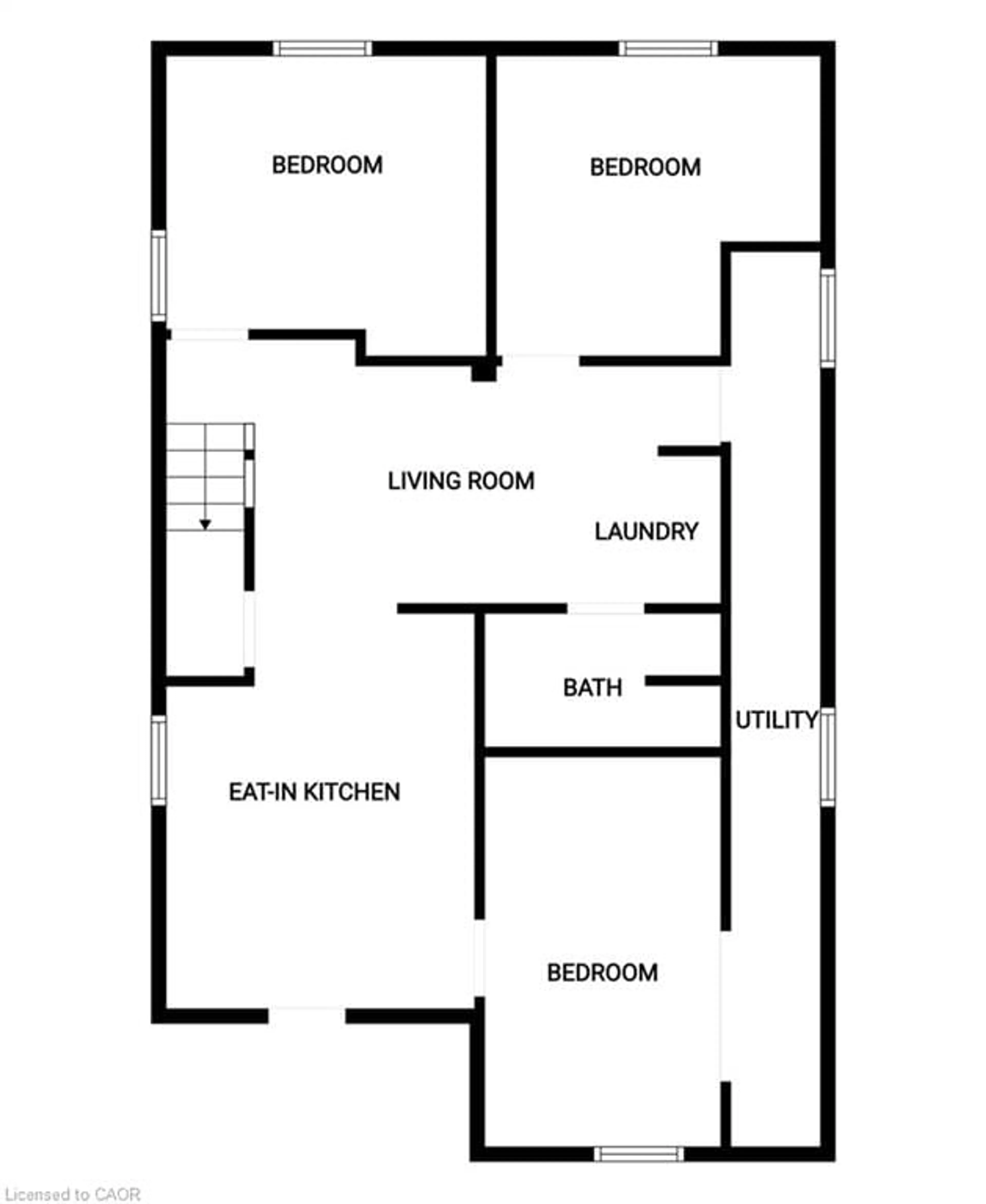 Floor plan for 154 Ewen Rd, Hamilton Ontario L8S 3C7