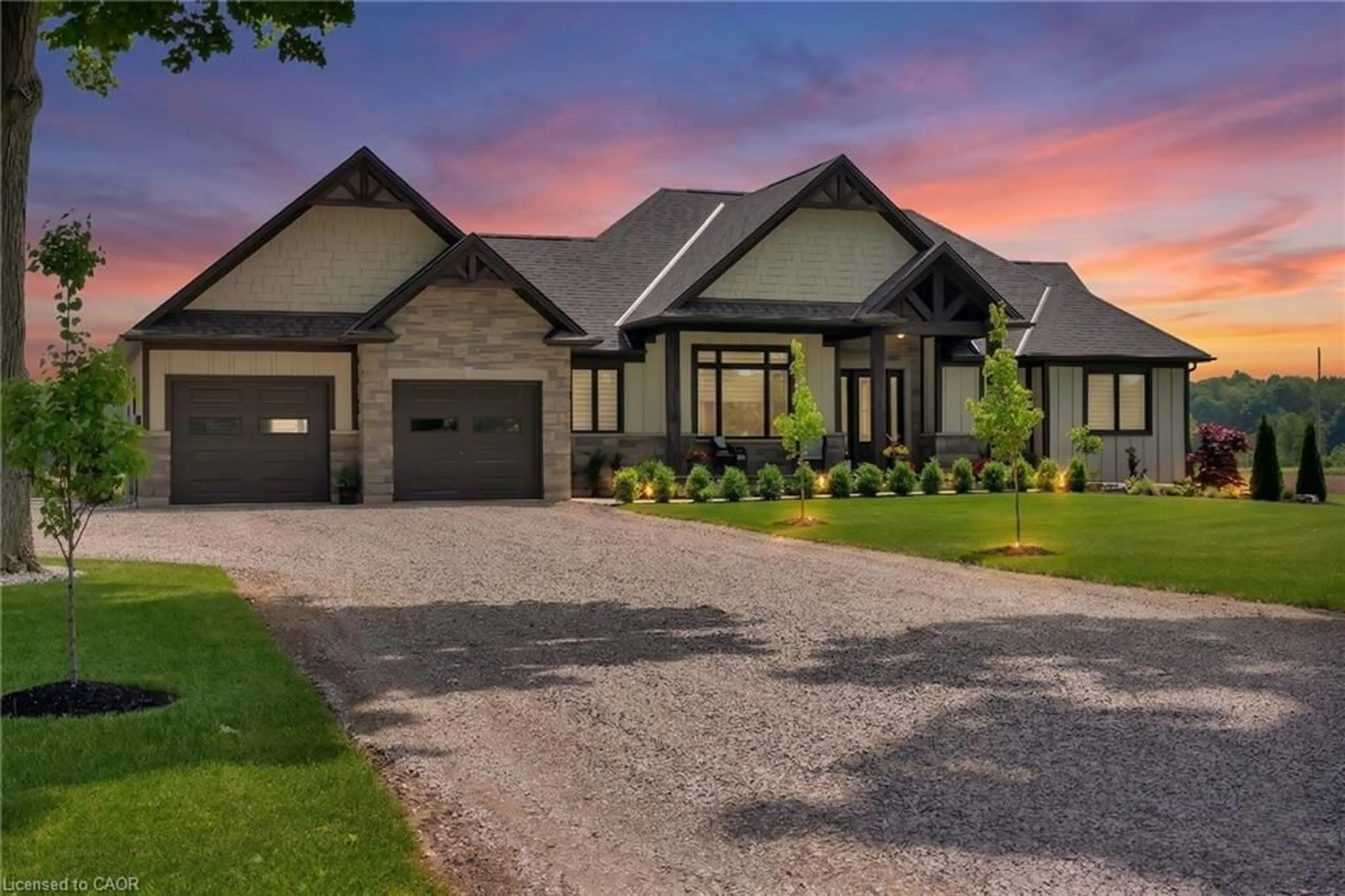 Home with brick exterior material, street for 1250 1st Concession Rd, Langton Ontario N0E 1G0