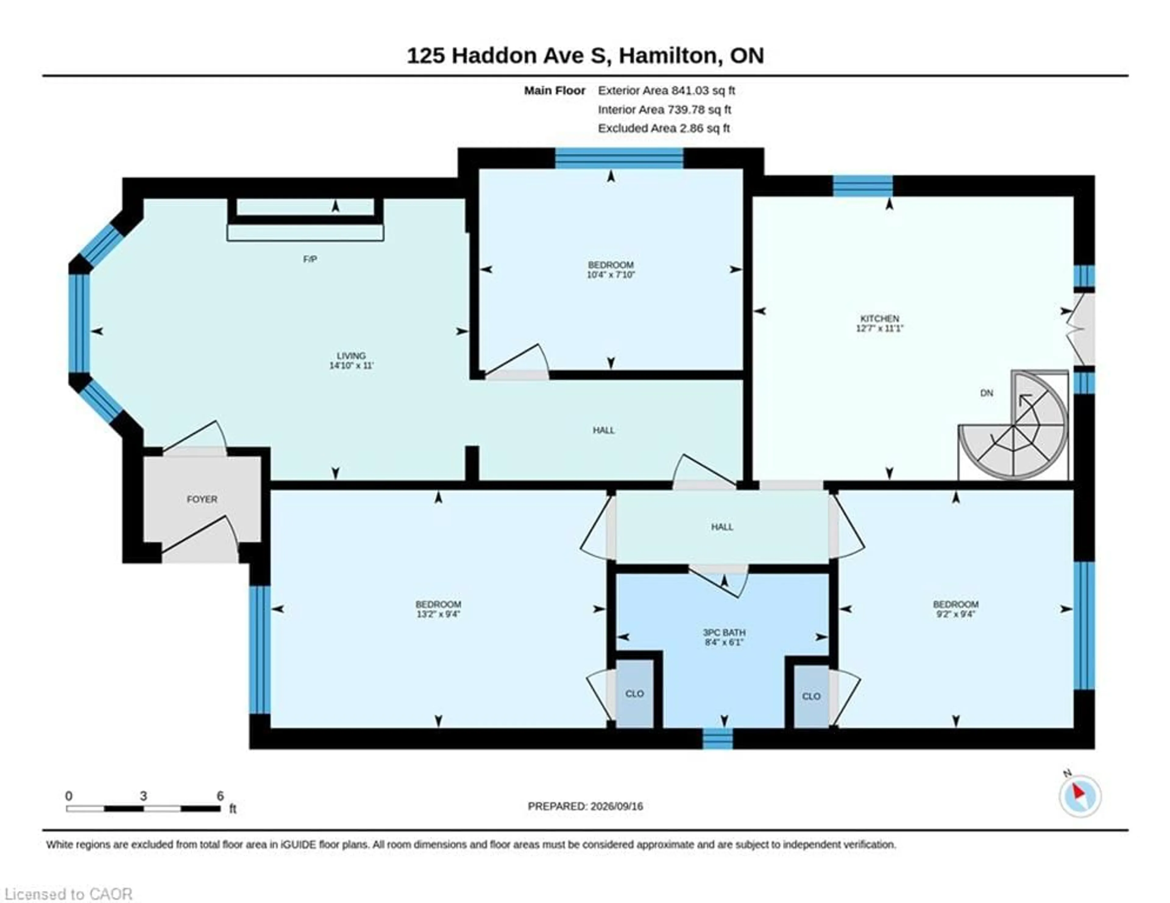 Floor plan for 125 Haddon Ave, Hamilton Ontario L8S 1X7