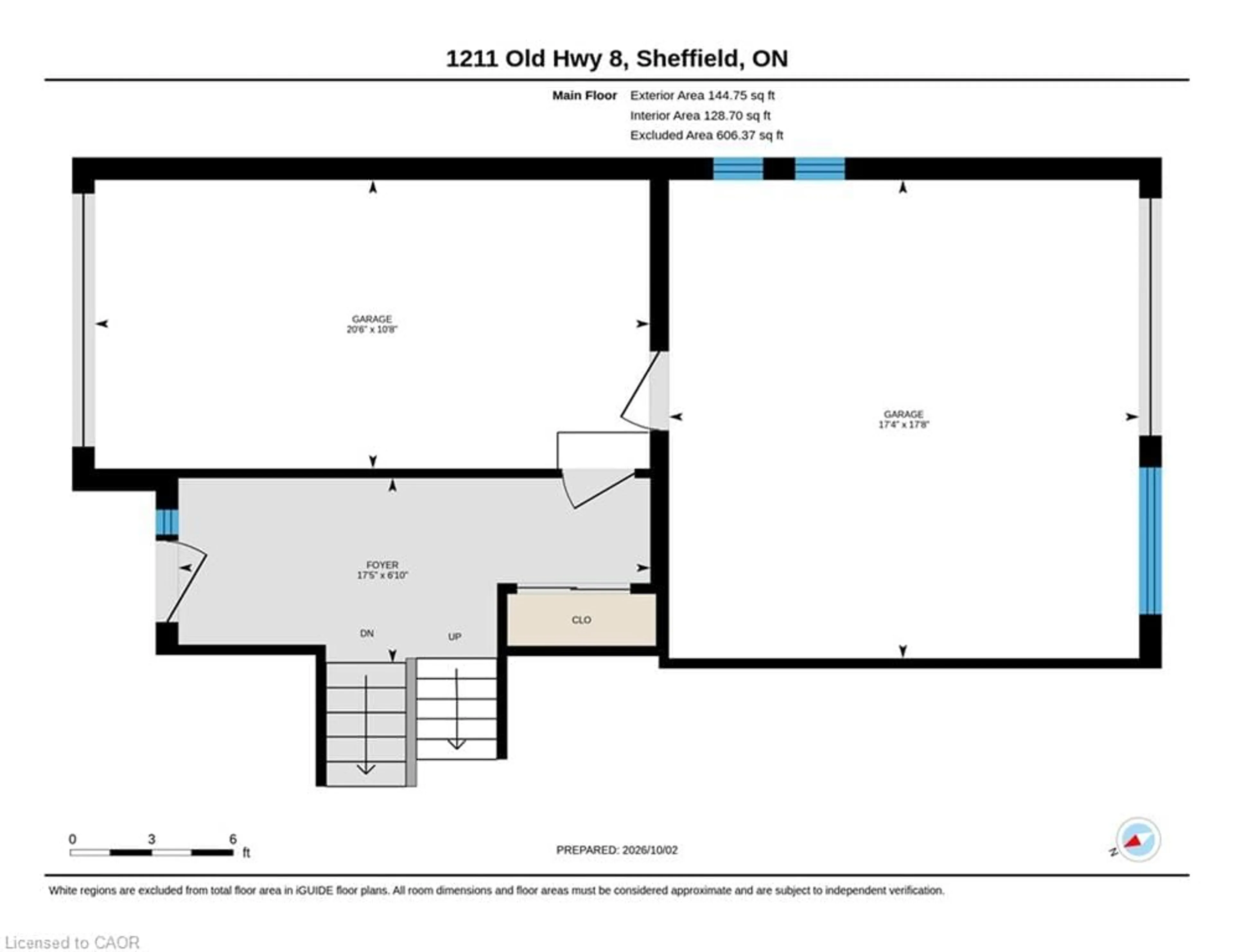 Floor plan for 1211 Old Highway 8, Sheffield Ontario L0R 1Z0