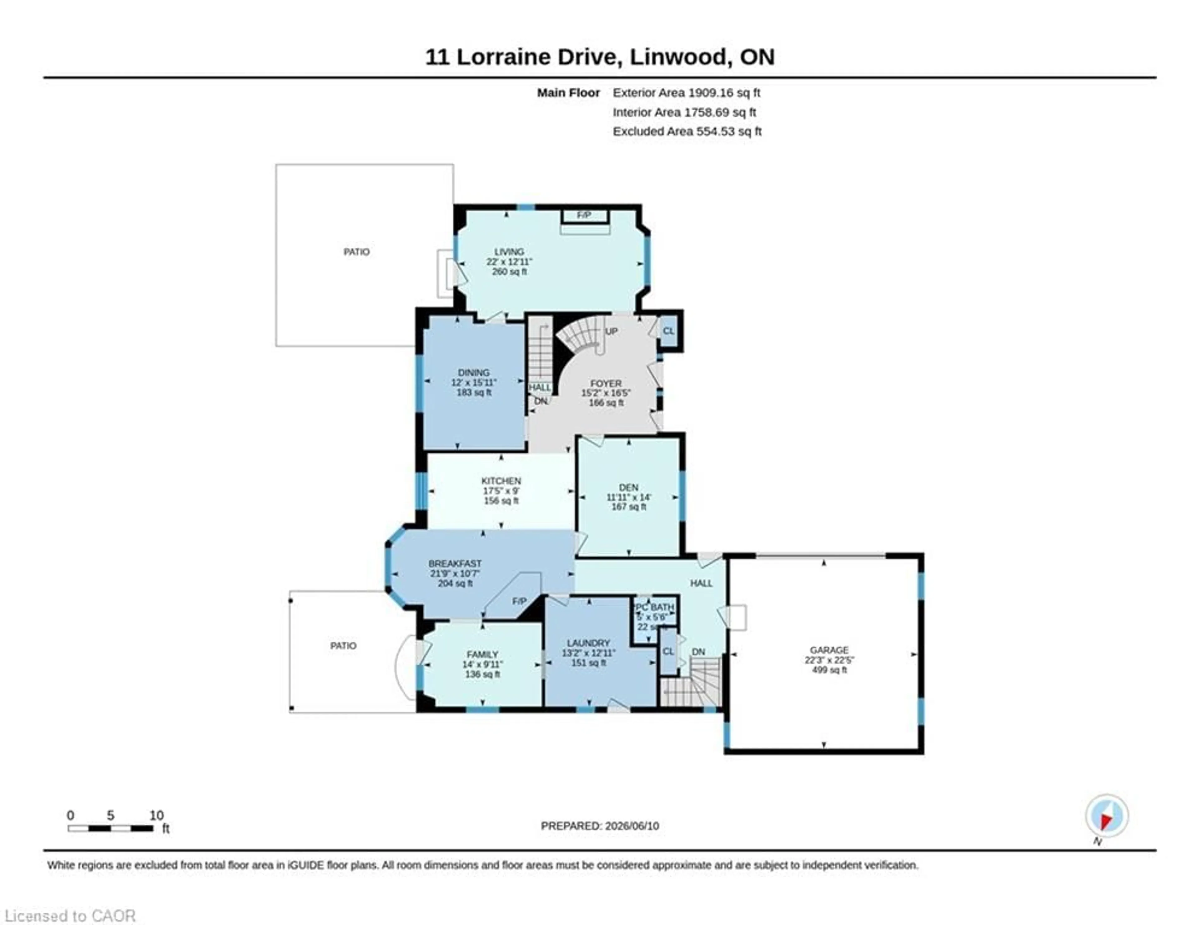 Floor plan for 11 Lorraine Dr, Linwood Ontario N0B 2A0