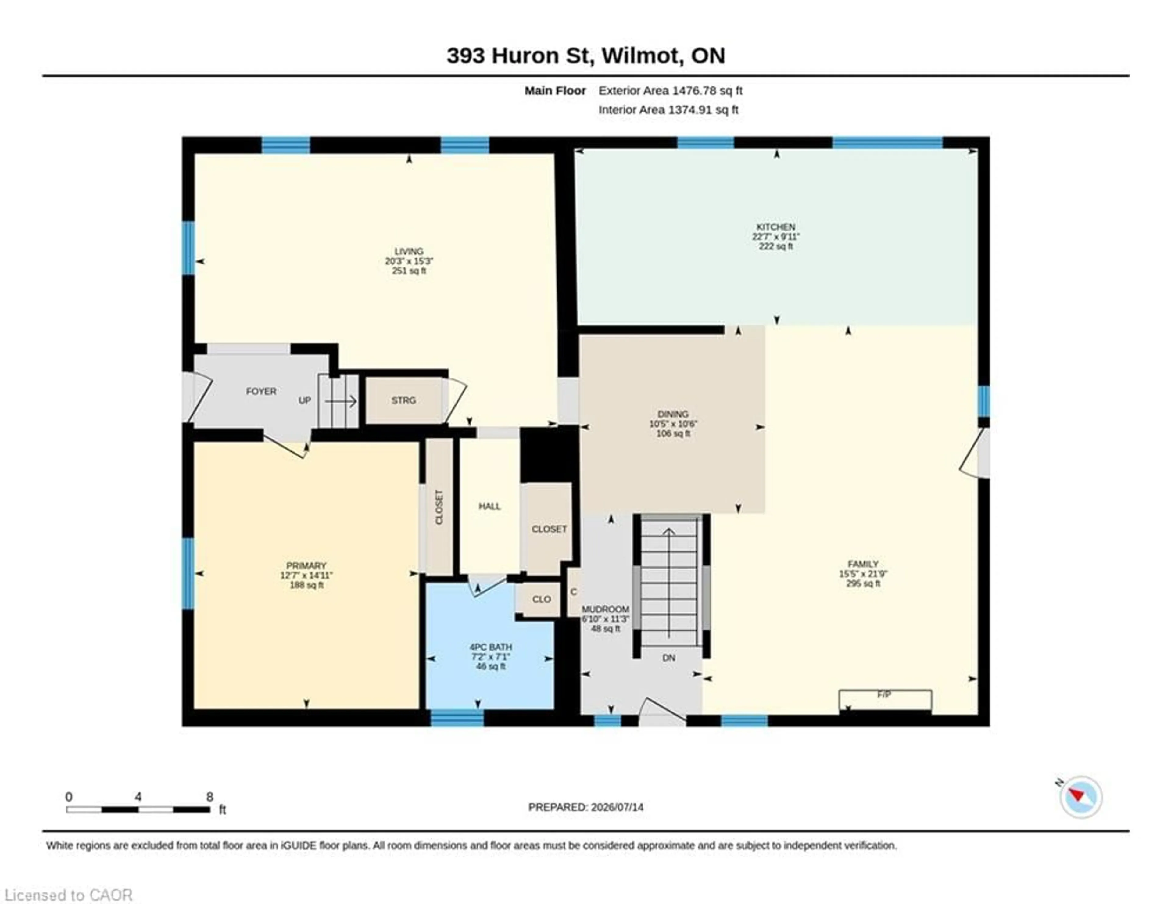Floor plan for 393 Huron St, New Hamburg Ontario N3A 1K5