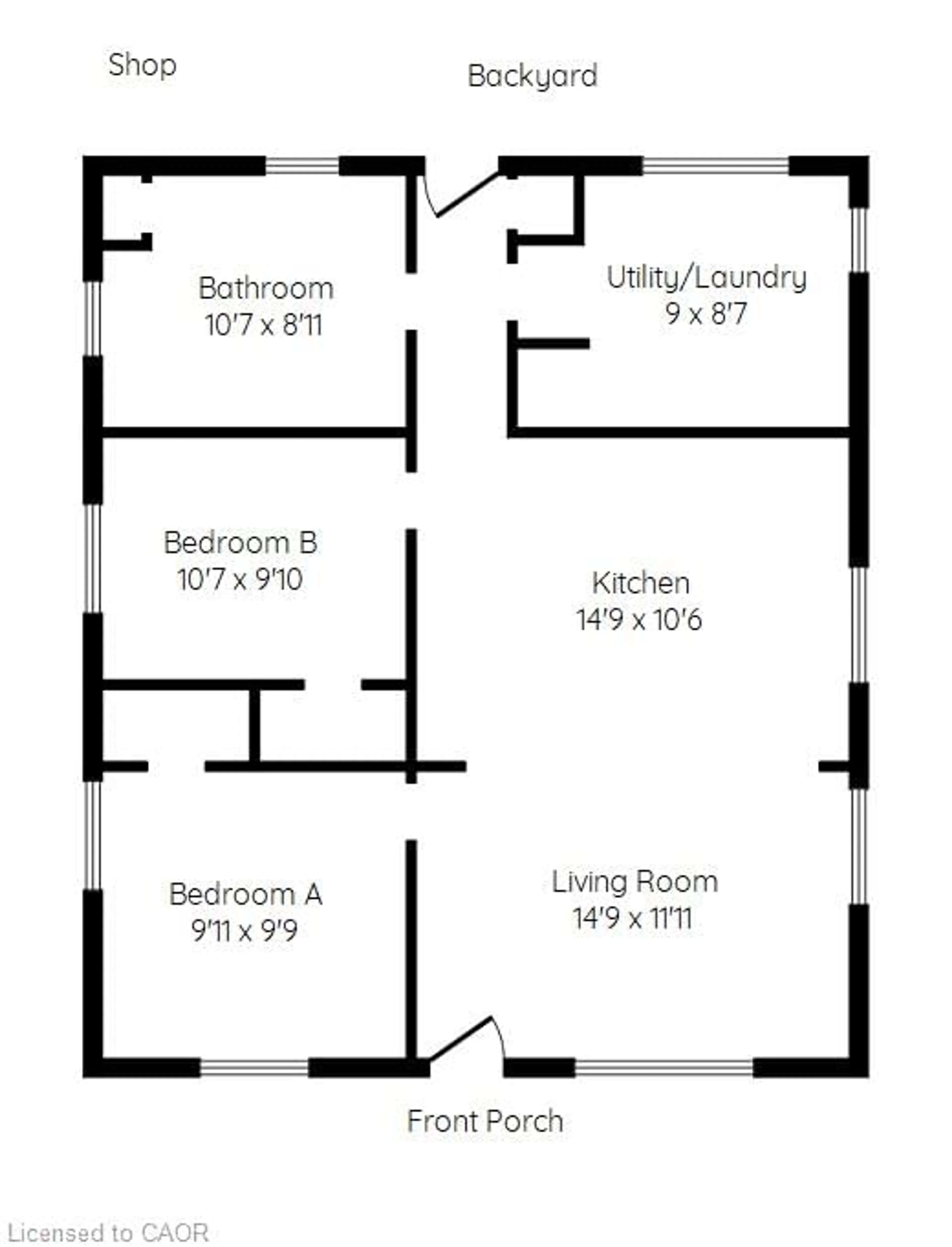 Floor plan for 8 Chestnut St, Port Rowan Ontario N0E 1M0
