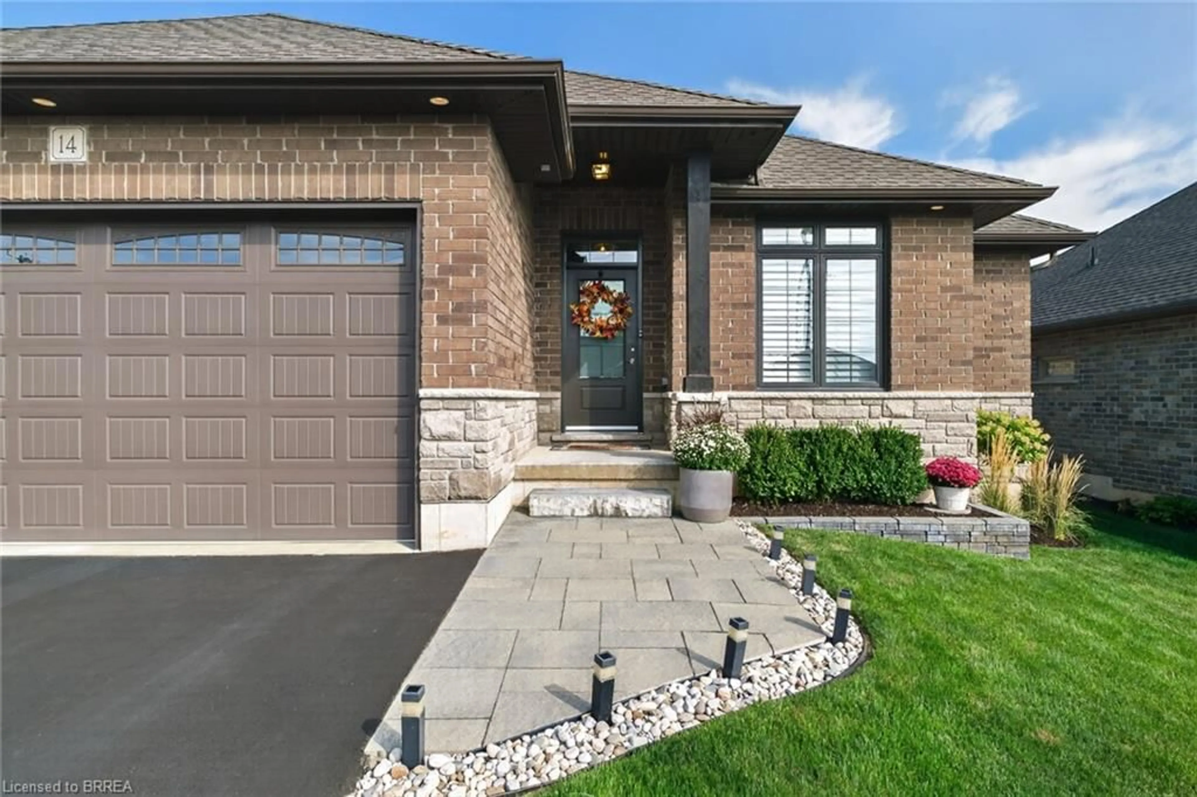 Home with brick exterior material, street for 14 Masters Lane, Paris Ontario N3L 0H3