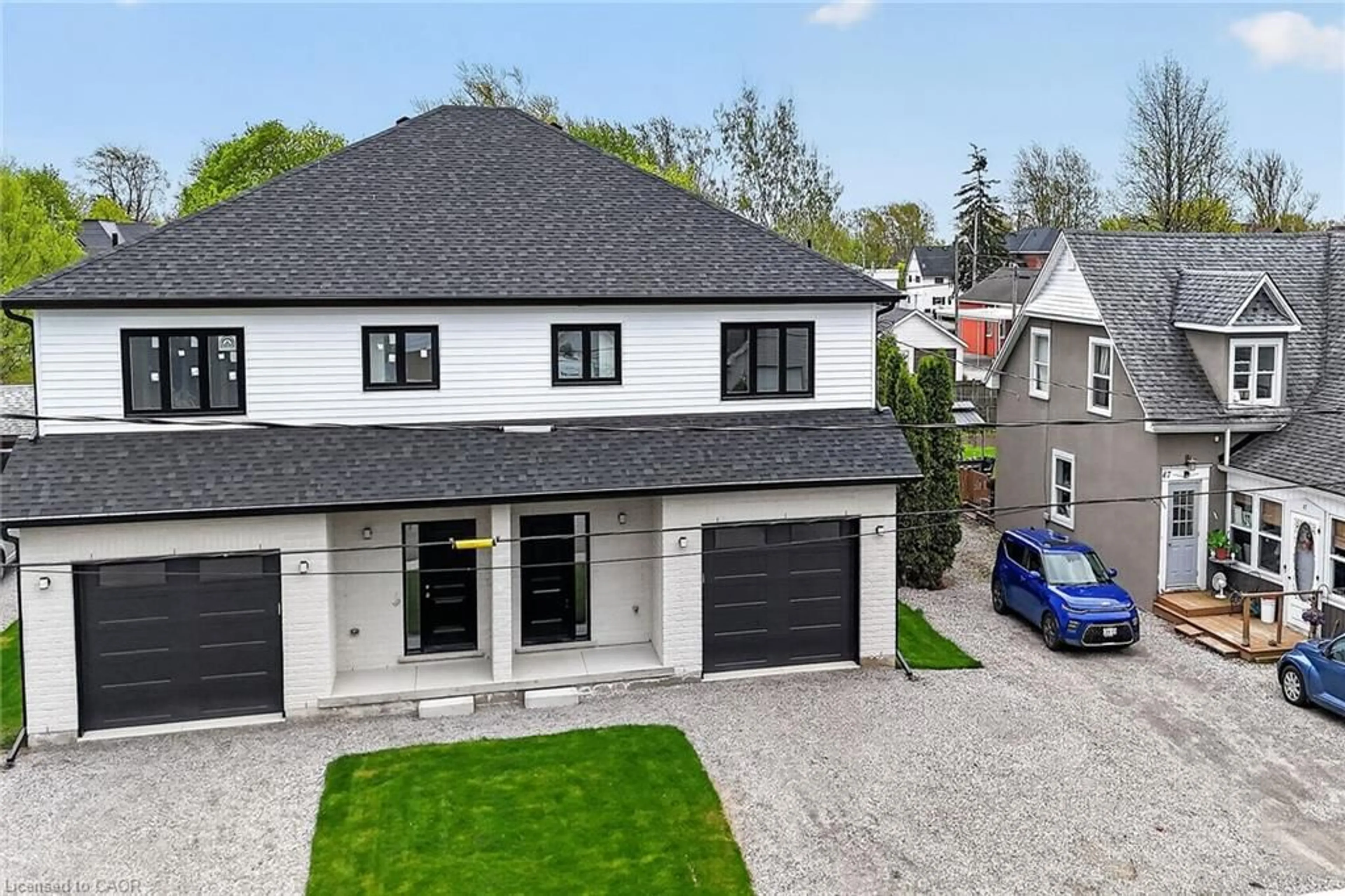 A pic from outside/outdoor area/front of a property/back of a property/a pic from drone, street for 45A Howard St, Hagersville Ontario N0A 1H0