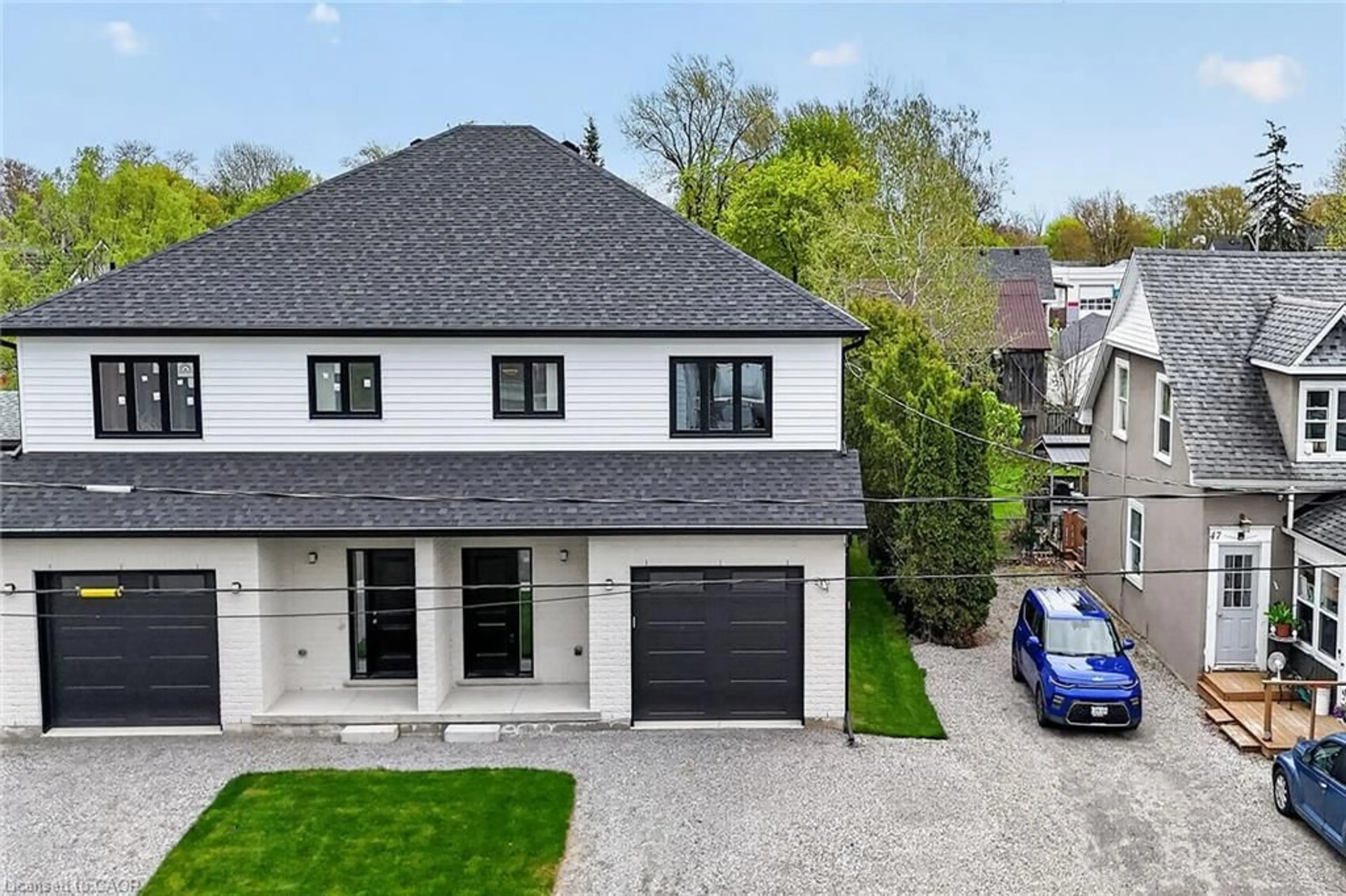A pic from outside/outdoor area/front of a property/back of a property/a pic from drone, street for 45A Howard St, Hagersville Ontario N0A 1H0