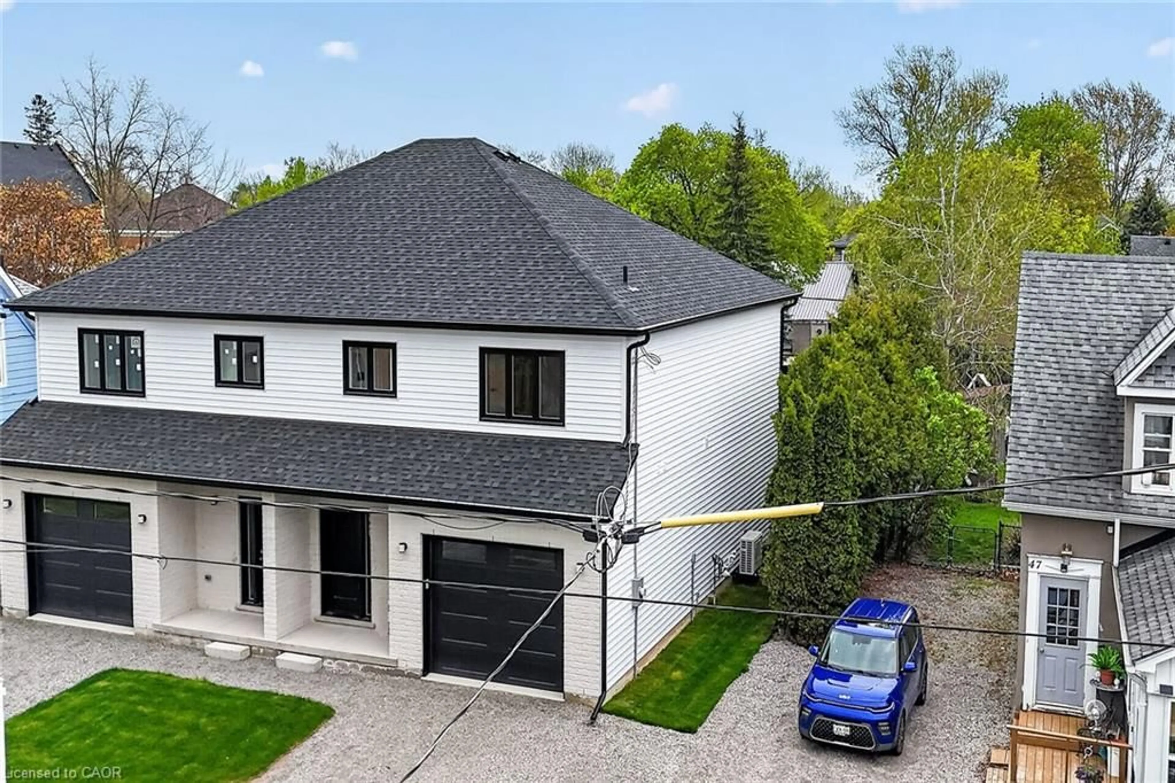 A pic from outside/outdoor area/front of a property/back of a property/a pic from drone, street for 45B Howard St, Hagersville Ontario N0A 1H0