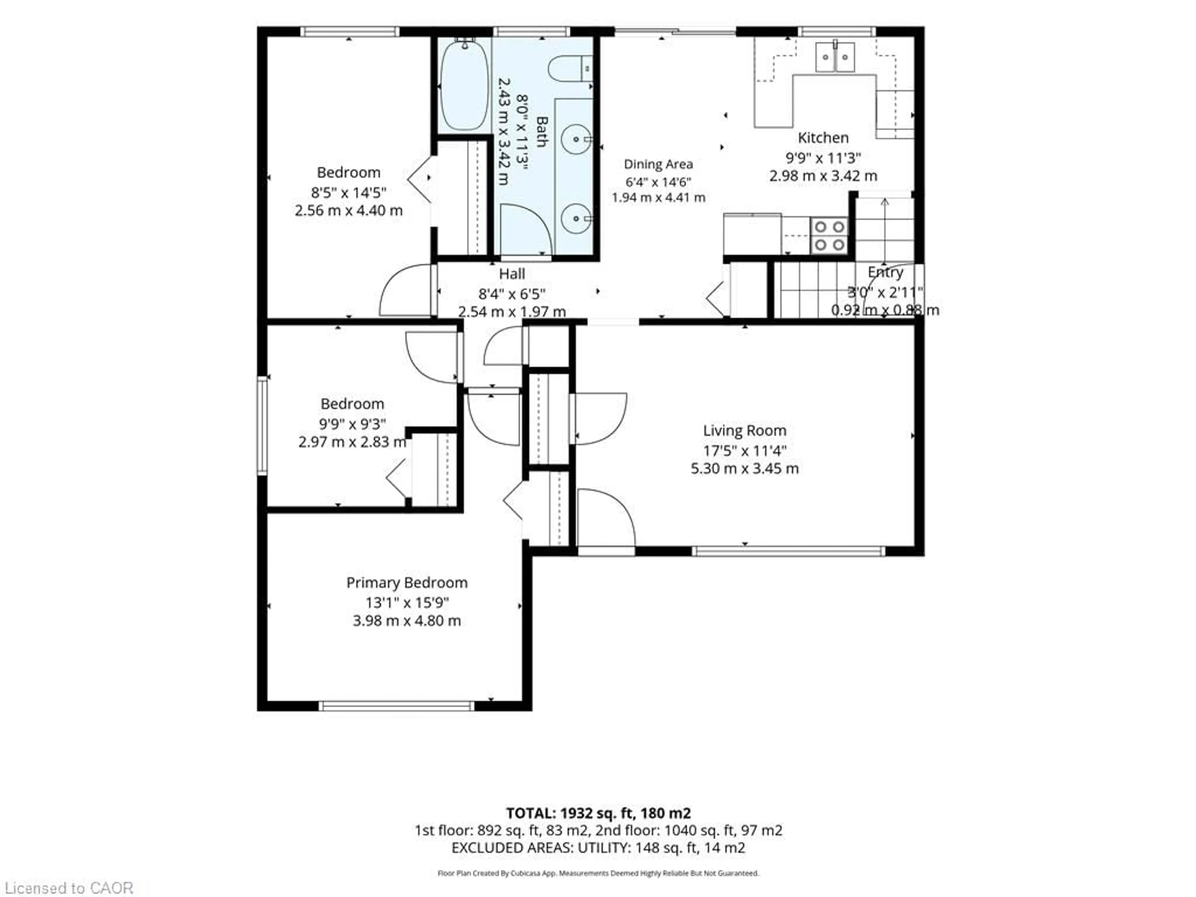Floor plan for 91 Lynndale Rd, Simcoe Ontario N3Y 4W9