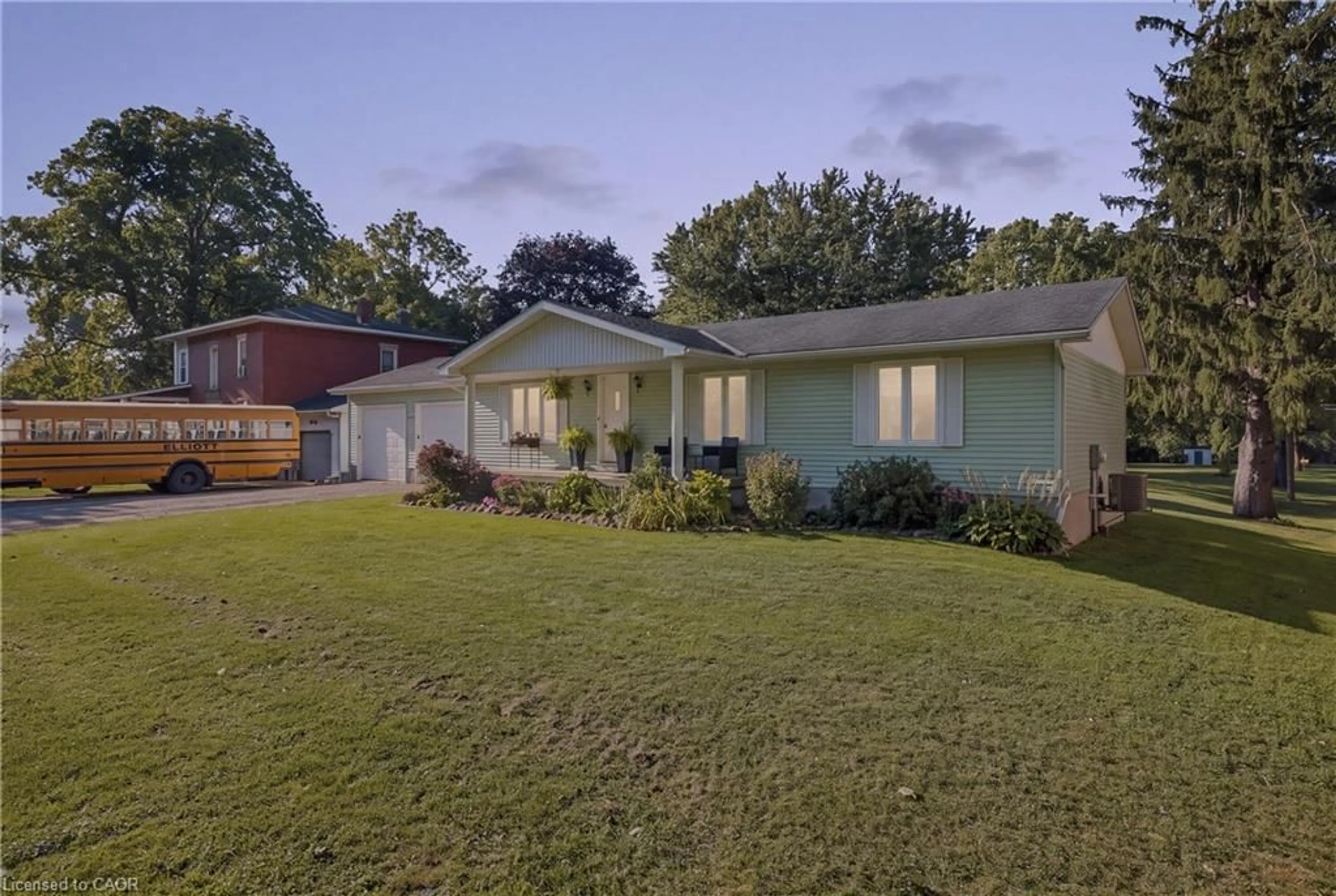 A pic from outside/outdoor area/front of a property/back of a property/a pic from drone, street for 1065 Howick St, Wroxeter Ontario N0G 2X0
