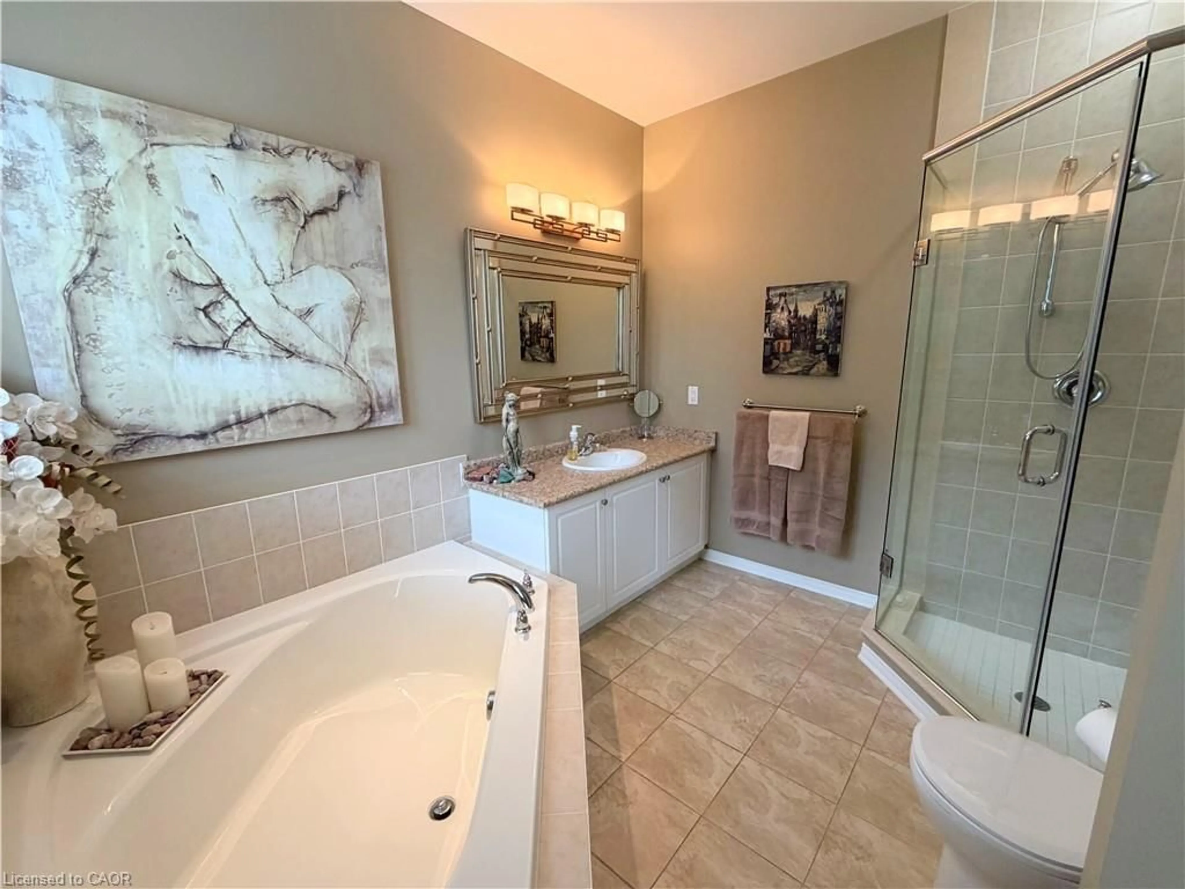 Contemporary bathroom, ceramic/tile floor for 40 Stornoway Cres, Huron East Ontario N0K 1W0