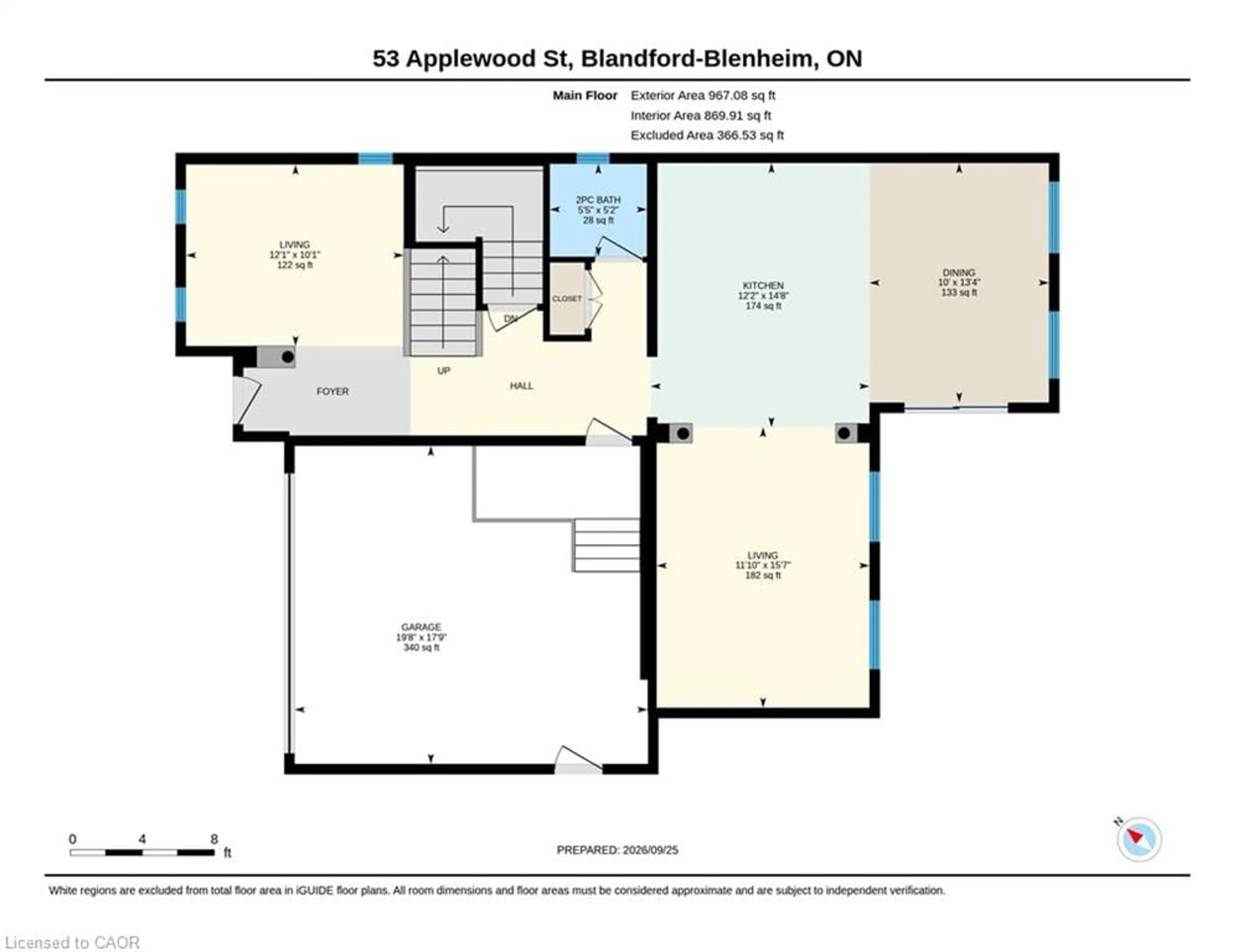 Floor plan for 53 Applewood St, Plattsville Ontario N0J 1S0
