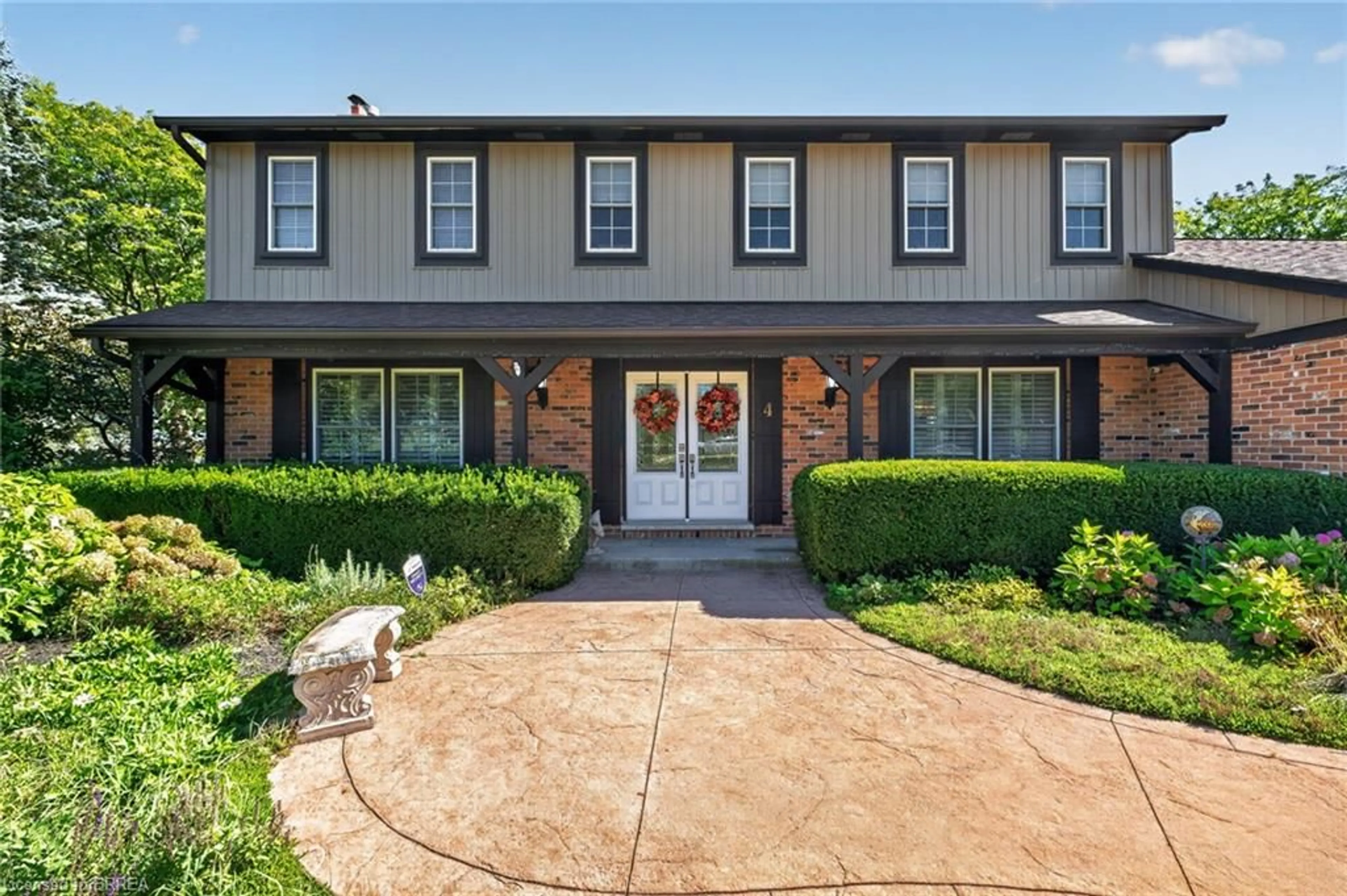 Home with brick exterior material, street for 4 Highland Dr, Brantford Ontario N3T 5L7