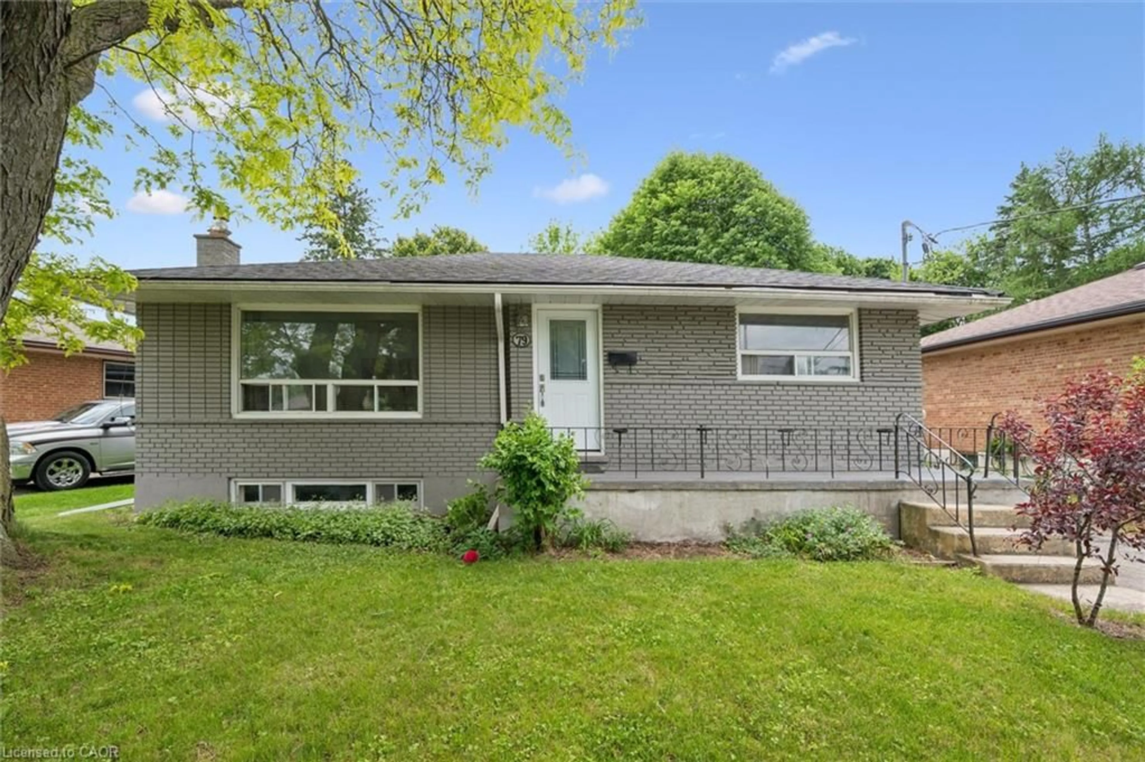 Home with vinyl exterior material, street for 79 Dumbarton St, Guelph Ontario N1E 3T5
