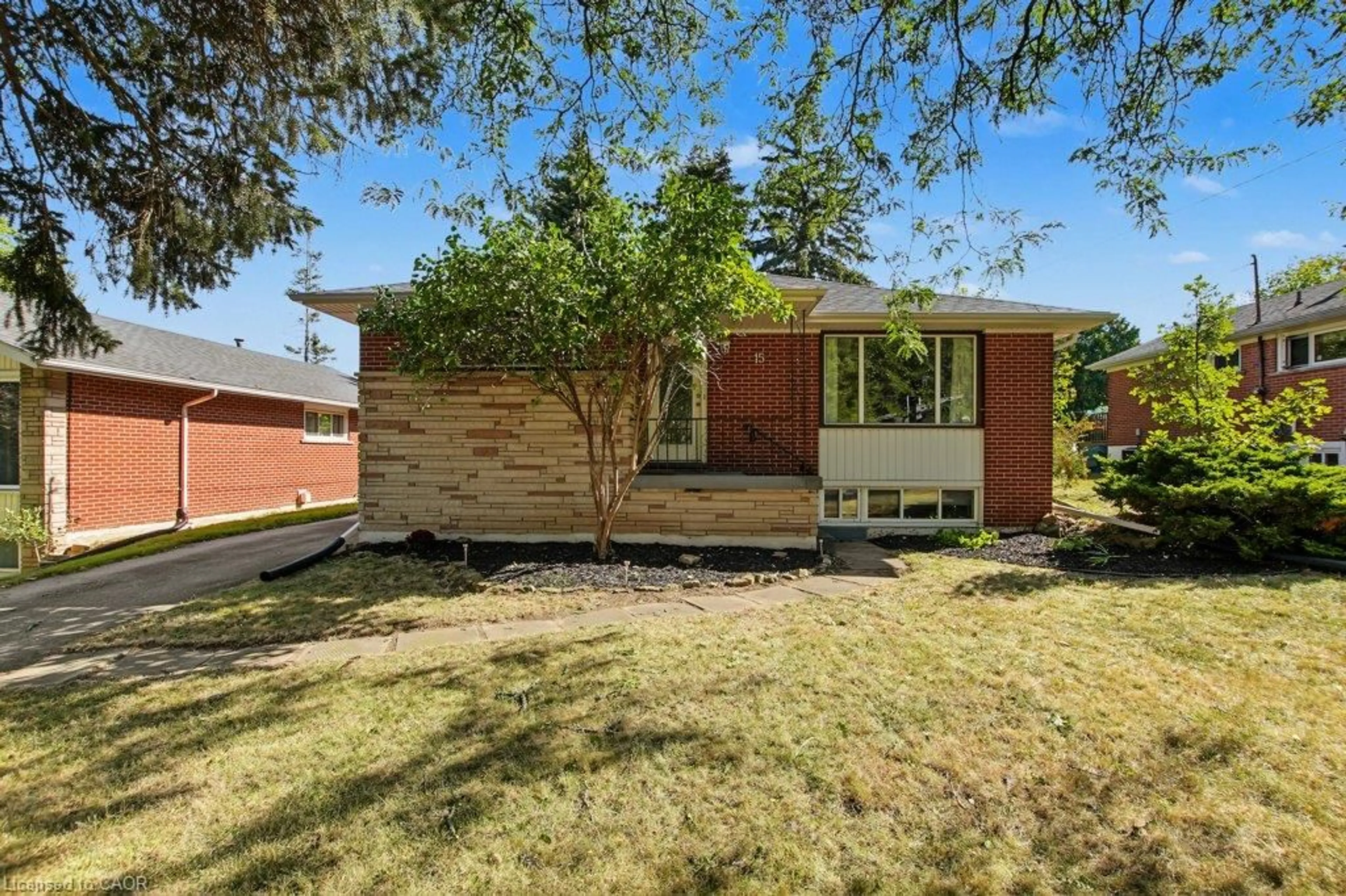 Home with brick exterior material, street for 15 Carwyn Cres, Hamilton Ontario L8S 3H3