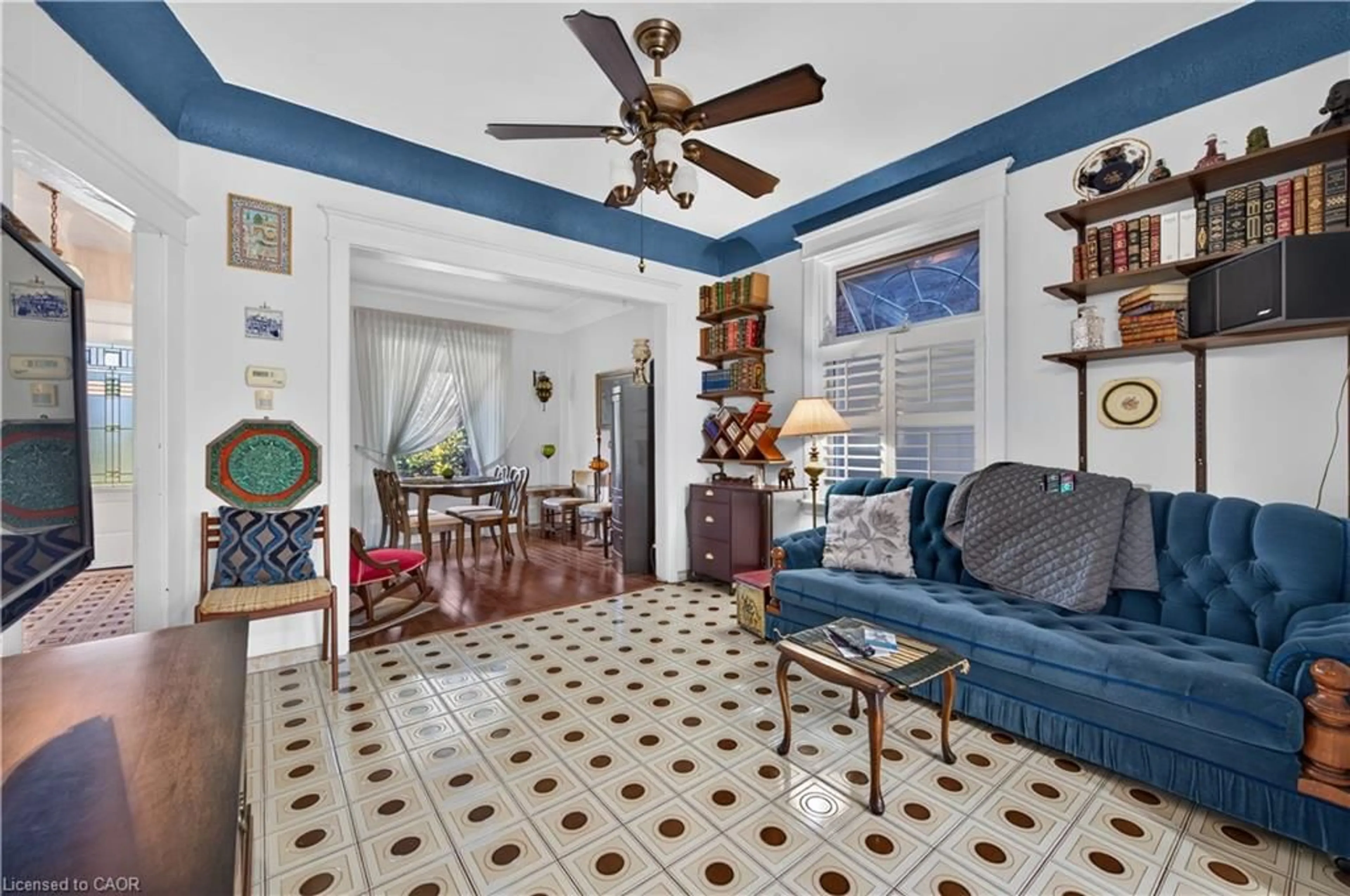 Living room with furniture, ceramic/tile floor for 248 Saint Clair Blvd, Hamilton Ontario L8M 2P2