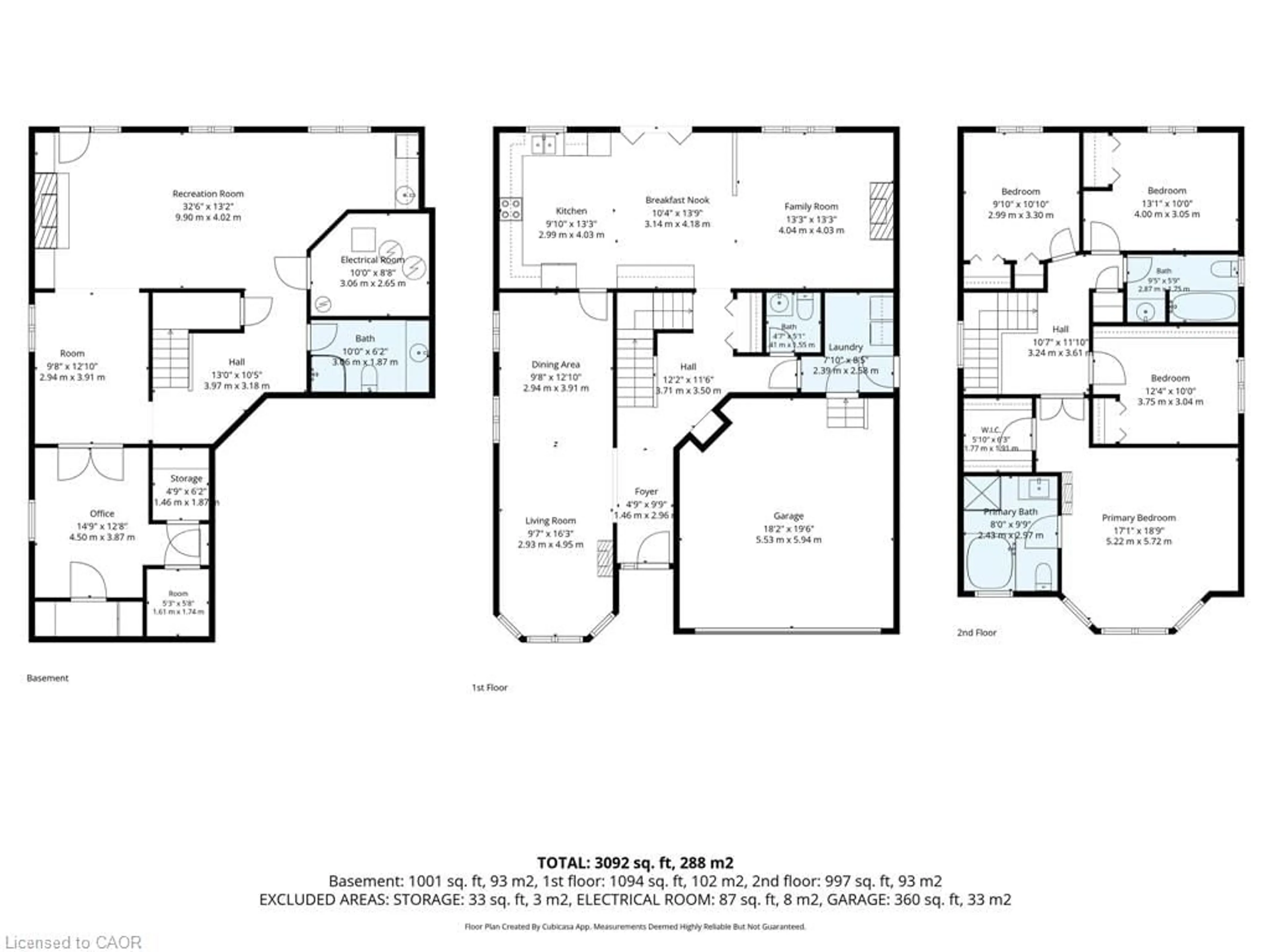 Floor plan for 247 Fern Cres, Waterloo Ontario N2V 2P9