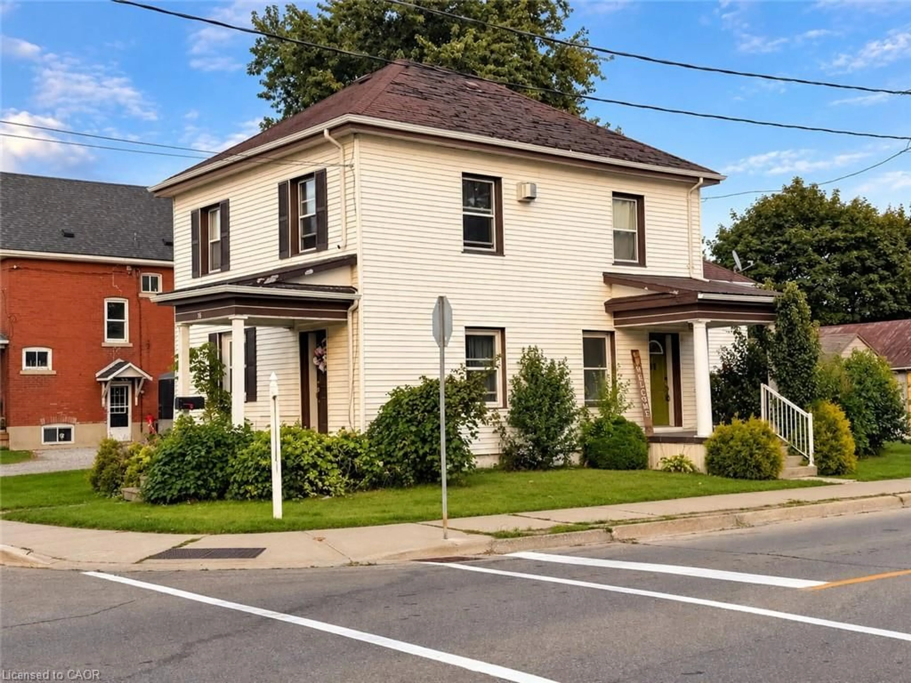 Home with brick exterior material, street for 16 Alma St, Hagersville Ontario N0A 1H0