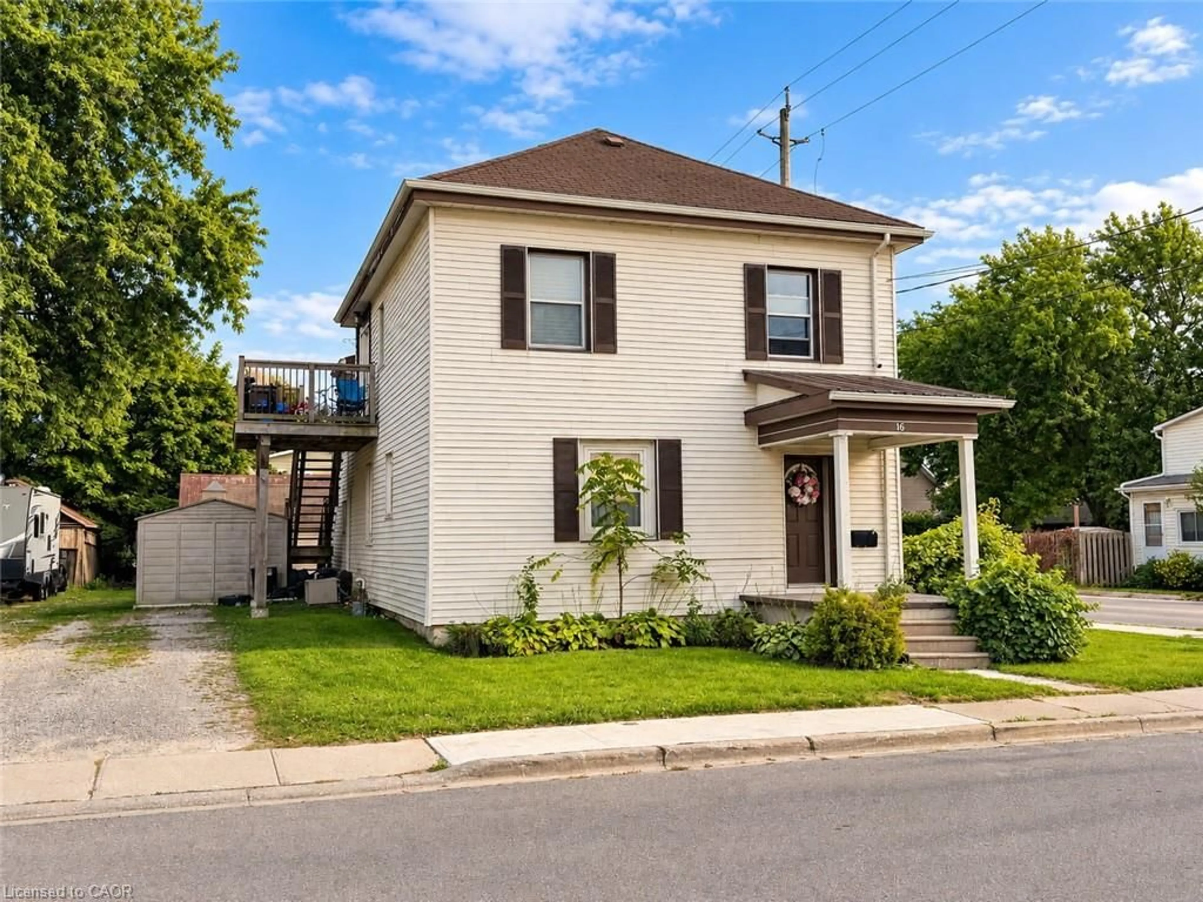 Home with brick exterior material, street for 16 Alma St, Hagersville Ontario N0A 1H0