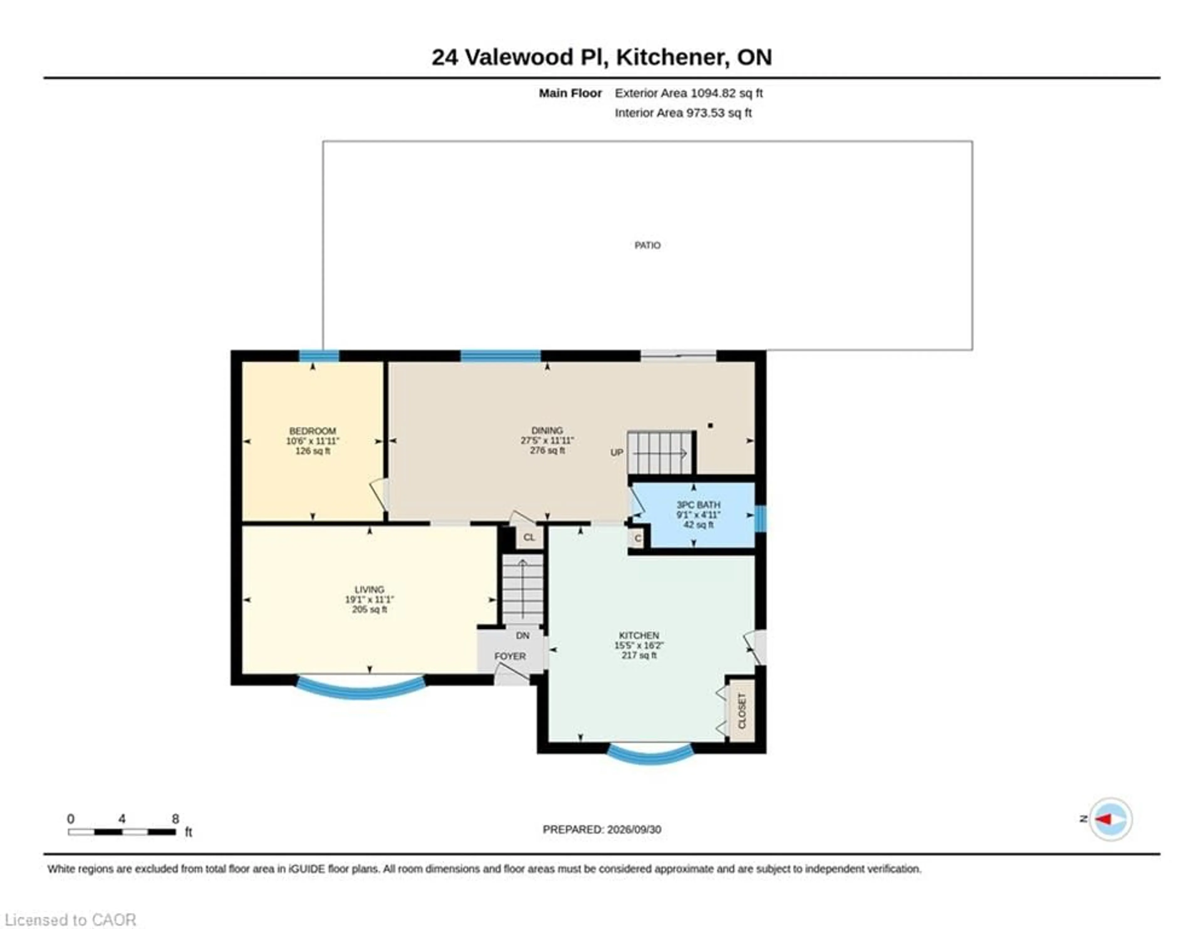 Floor plan for 24 Valewood Pl, Kitchener Ontario N2H 4N6