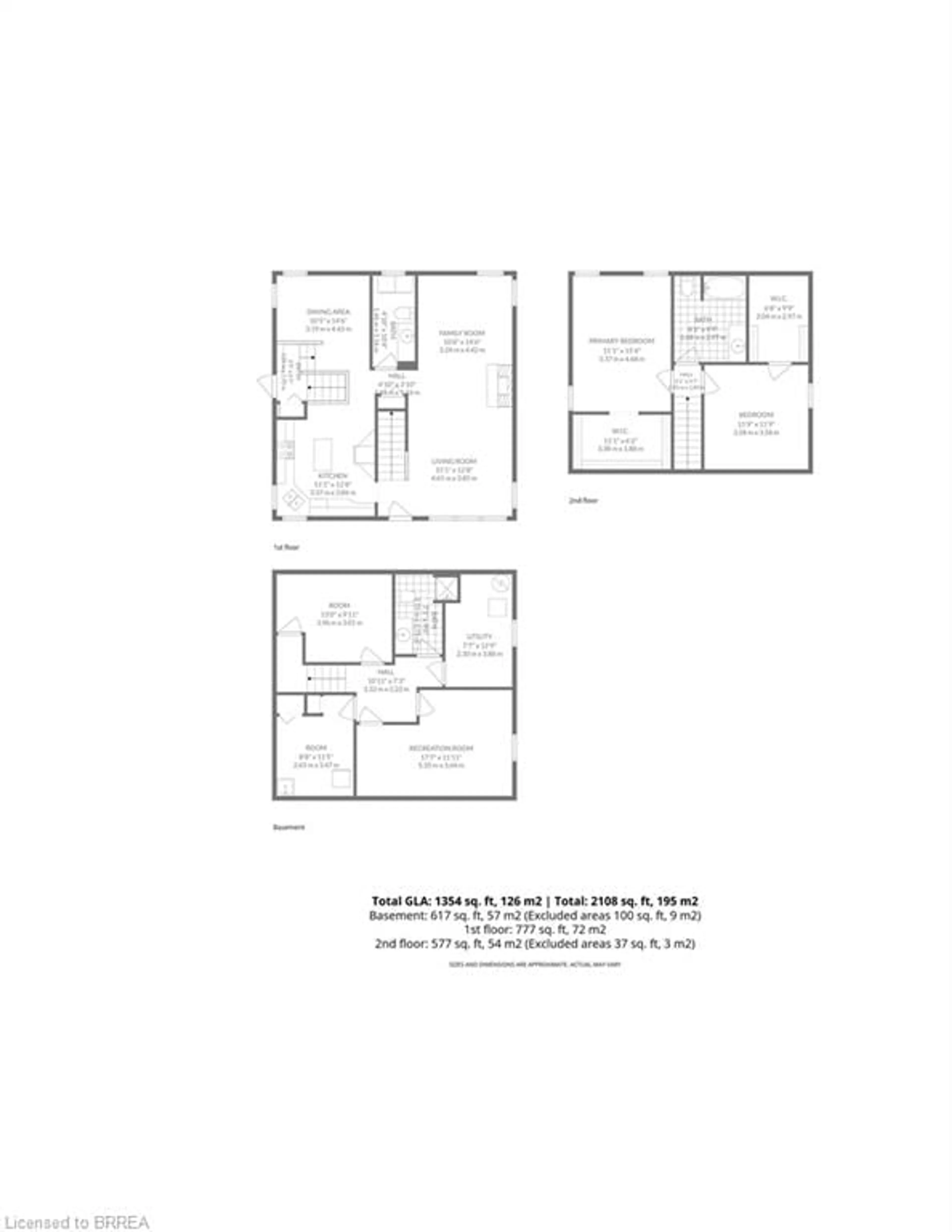 Floor plan for 243 Sydenham St, Brantford Ontario N3R 3Z6